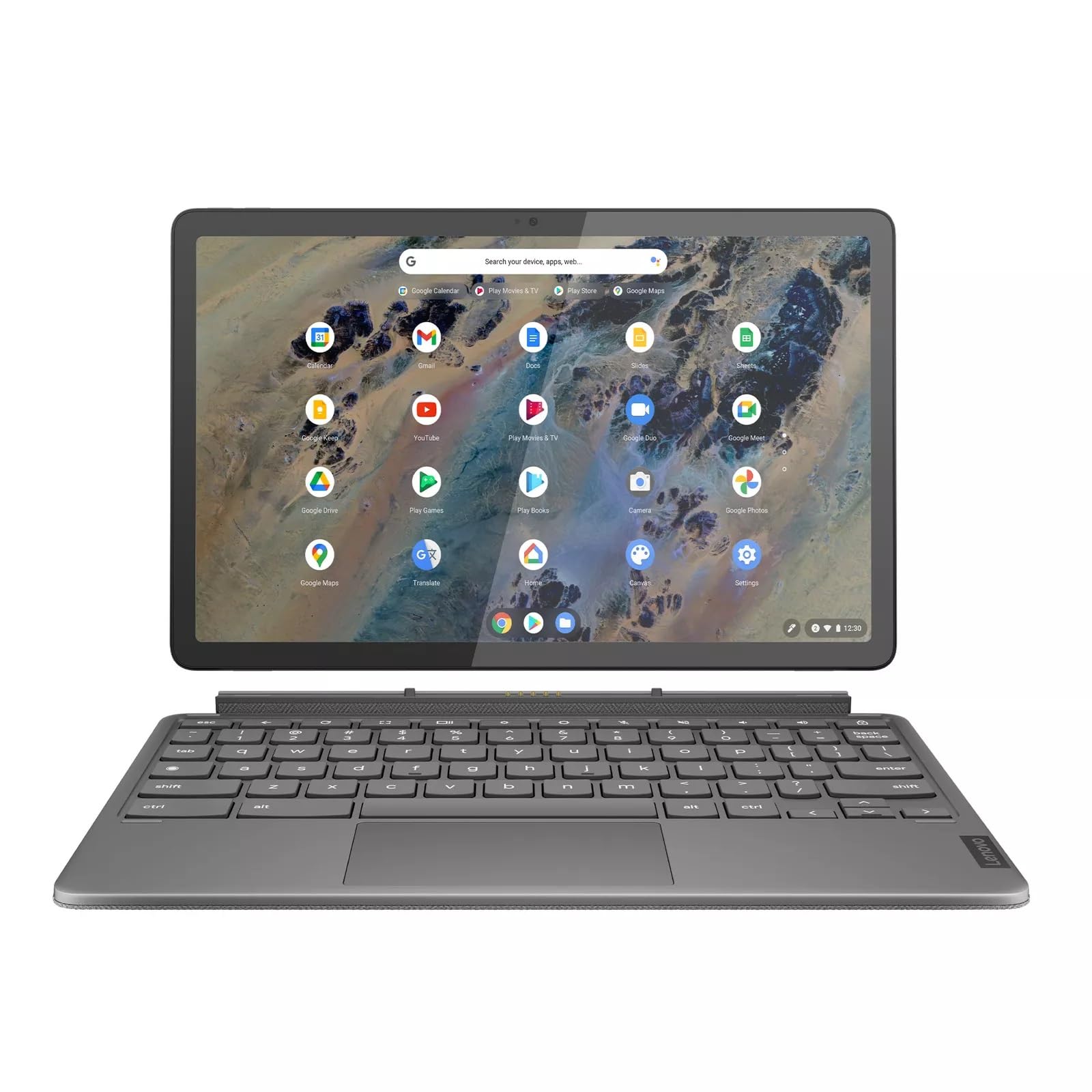 Lenovo Chromebook Duet 3 Laptop, 10.95 IPS 60Hz, Qualcomm Snapdragon 7c Gen 2 4GB 64 GB 82T6003HUS