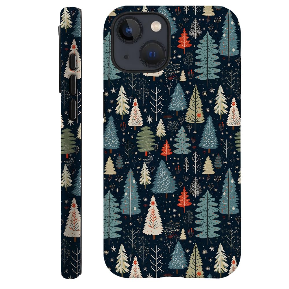 Compatible with iPhone 14,Durable & Shockproof Phone Case Cover Design - Christmas Tree Aesthetic