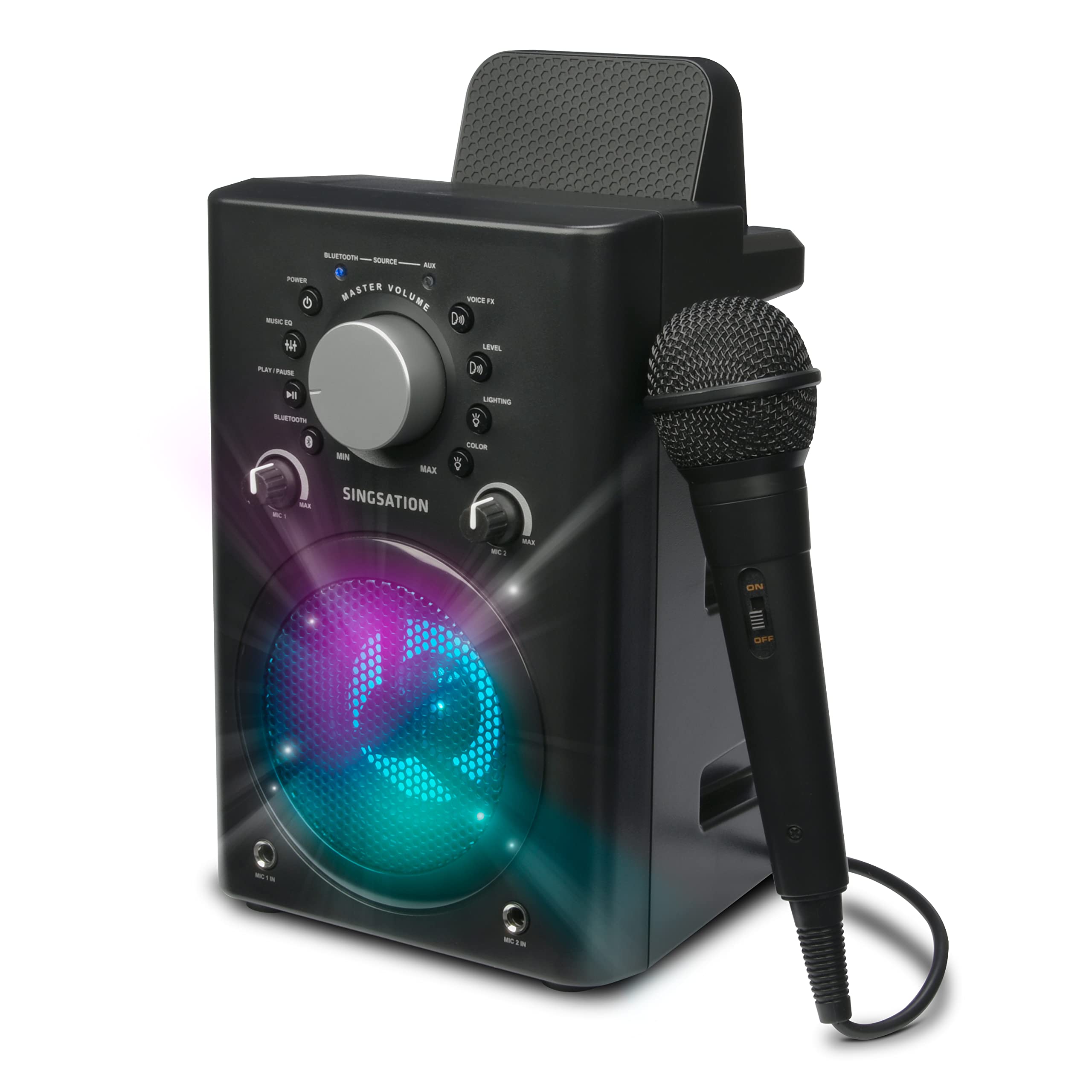 Singsation Karaoke Machine   Full Karaoke System For Adults Or Kids, With Wireless Bluetooth Speaker And Microphone. Works With