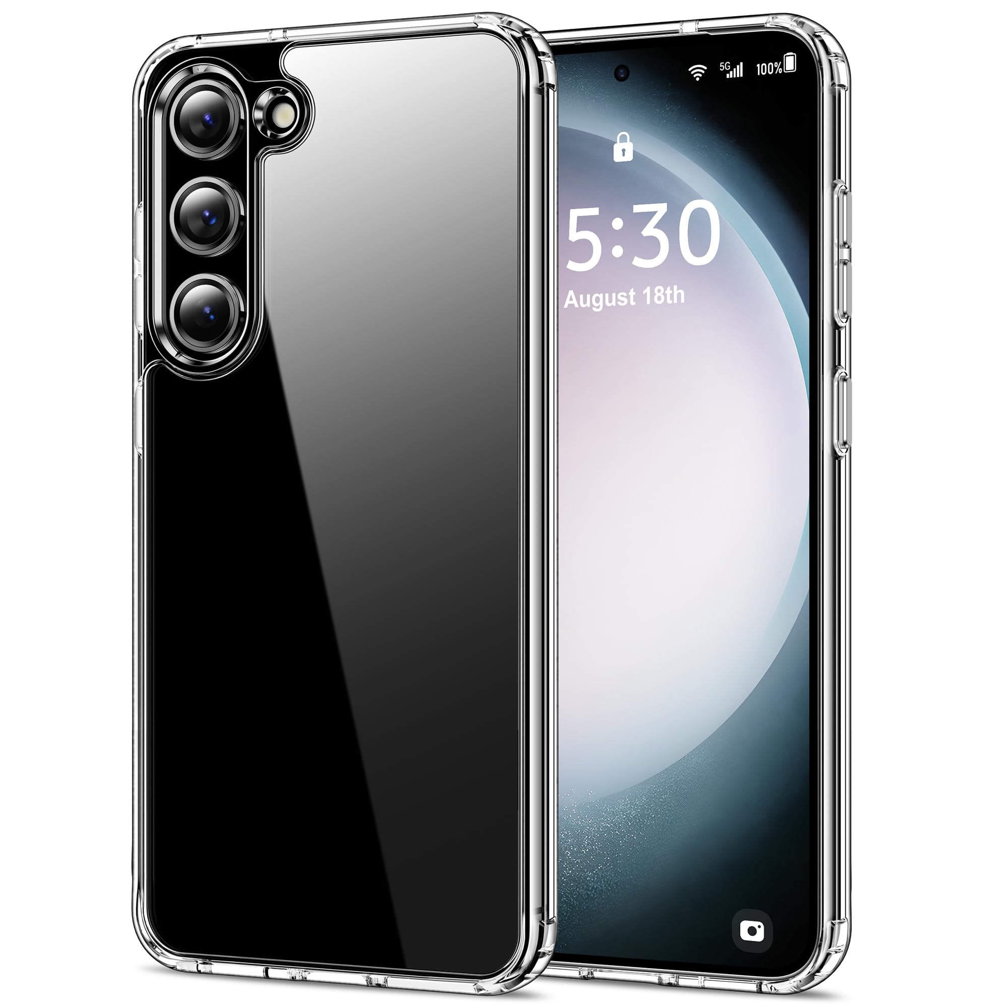 HOOMIL Case for Samsung Galaxy S23 5G (ONLY, Not Fit Plus, FE, Ultra), Non-Yellowing, Drop Protection, Anti-Scratch Transparent 