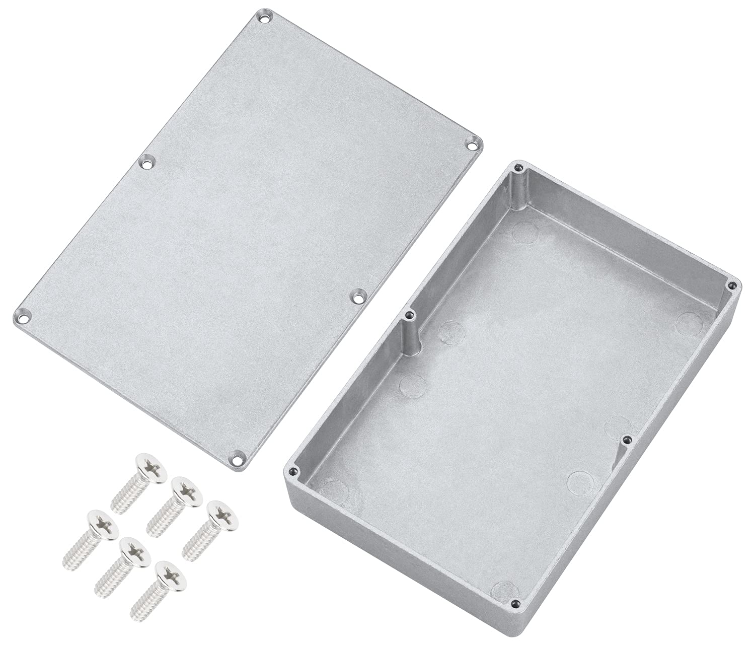 Daiertek 1590Dd Guitar Effect Pedal Stomp Box Enclosure Diecast Metal Aluminum 7.40Inch X 4.70Inch X 1.46Inch Inches 188Mm X 120Mm X 37Mm