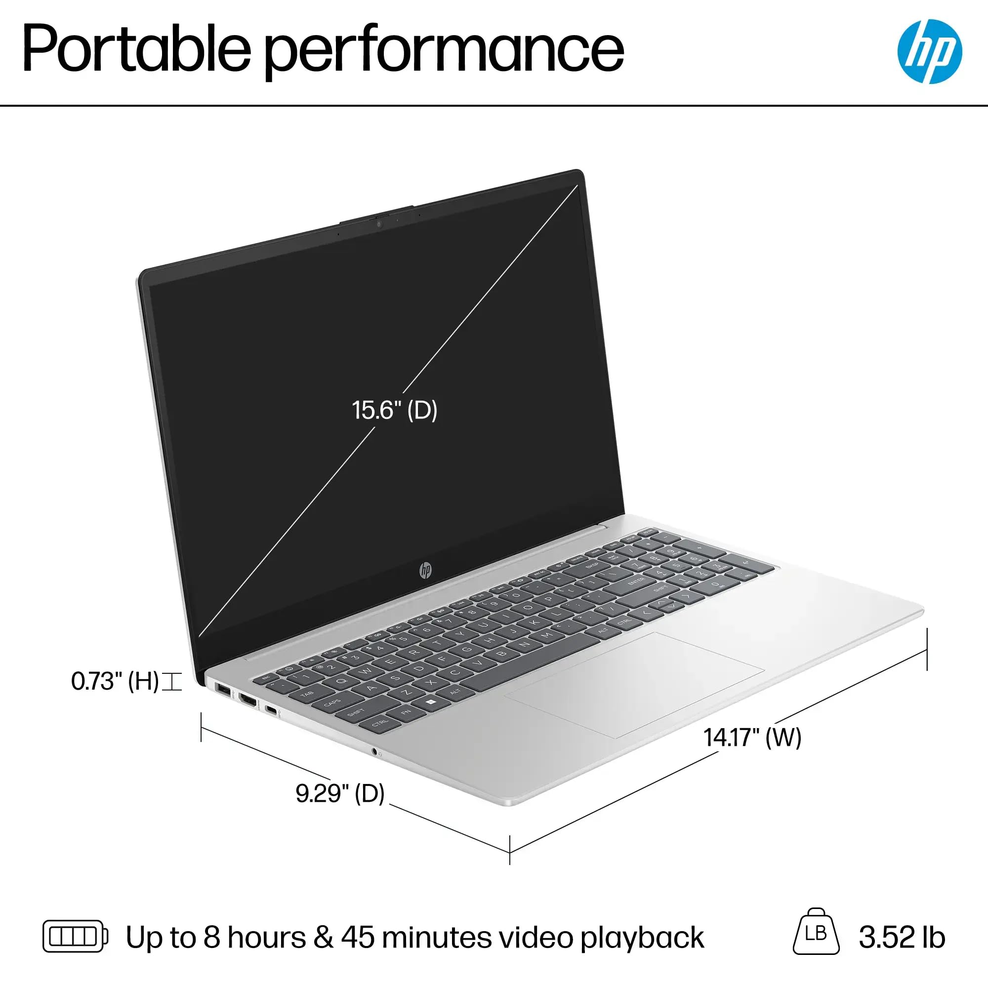 Hp Laptop Computer, 15.6'' Touchscreen Hd Led Display, Intel Core I5-1235U Processor, Windows 11 Pro Laptop 64Gb Ram 2Tb Ssd, Mi