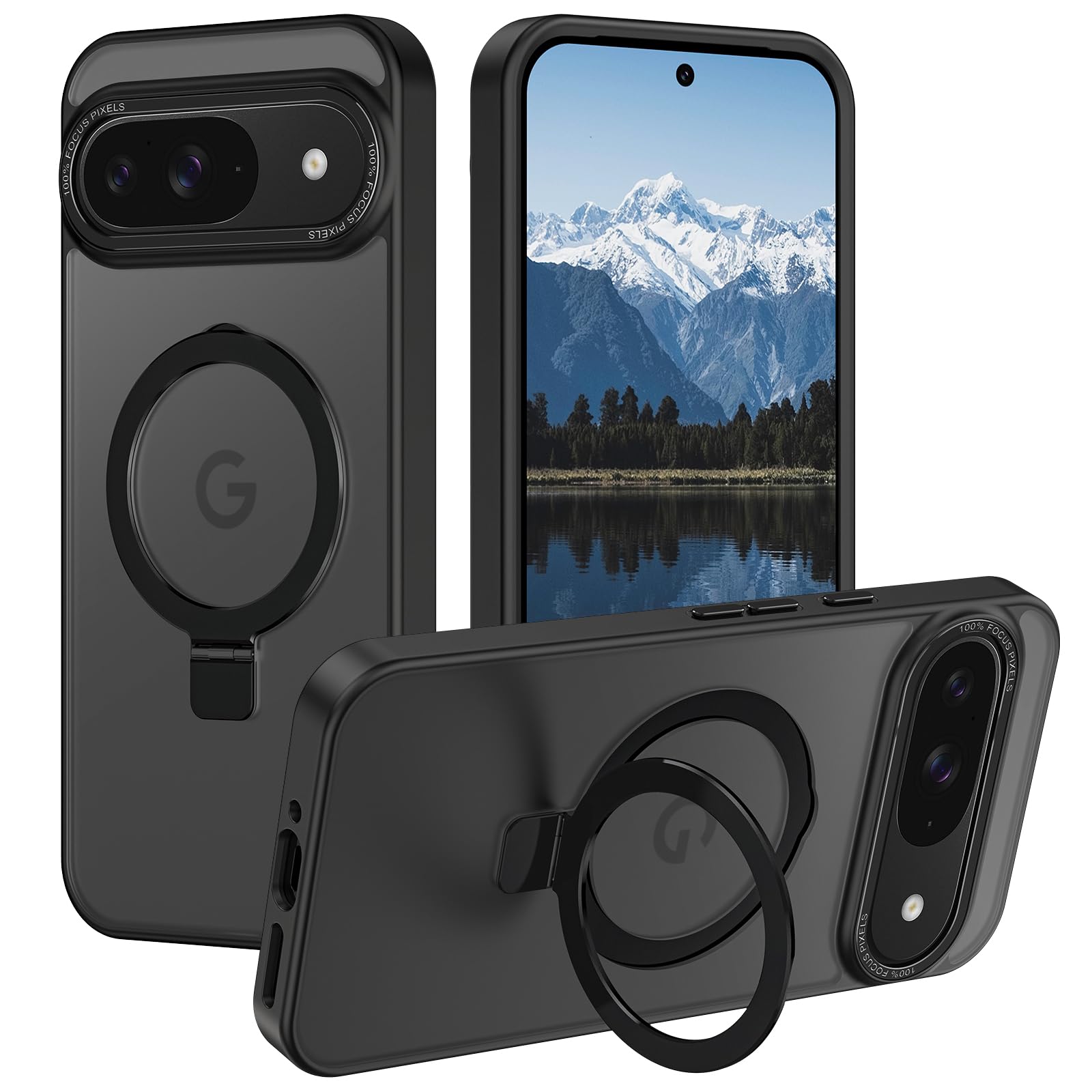 Casehas for Google Pixel 9/Pixel 9 Pro Case with Magnetic Invisible Stand [Military Drop Protection] [Compatible with MagSafe] S