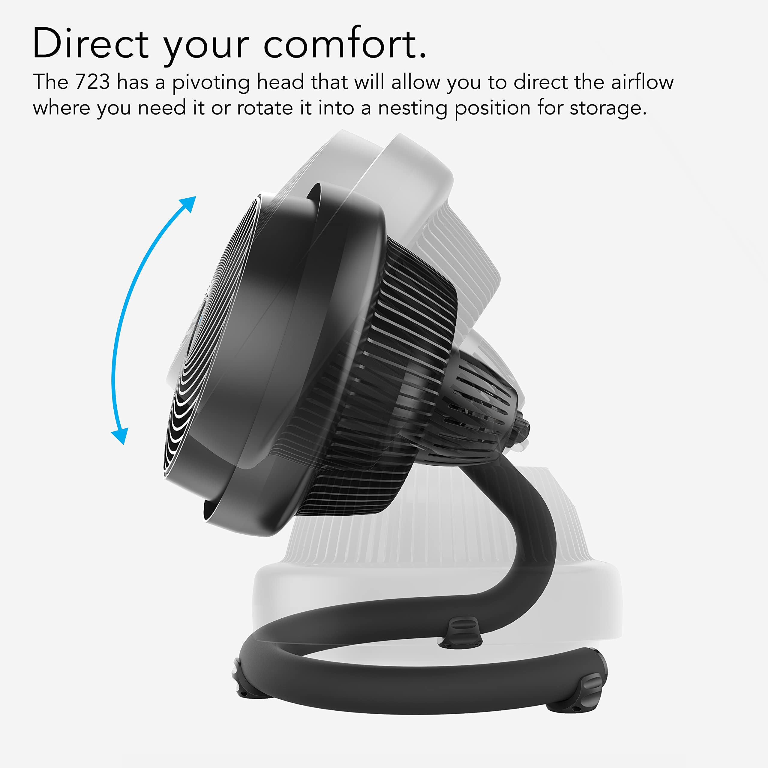 Vornado 723 Full Size Whole Room Air Circulator Fan,Black,Large