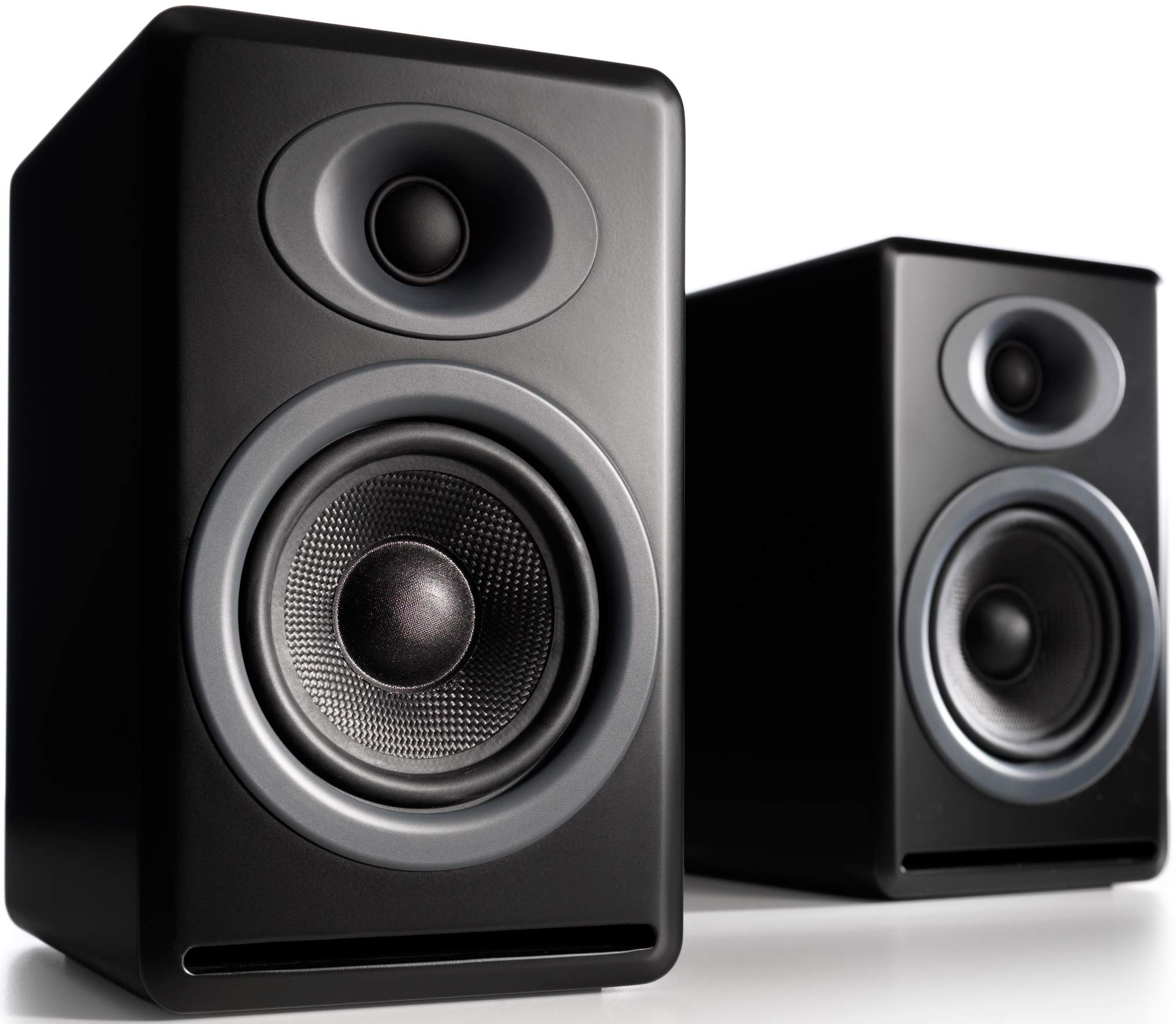 Audioengine P4 Passive Bookshelf Speakers - Compact Home Stereo Speakers for Amplifiers, Turntables and Music Listening - Black