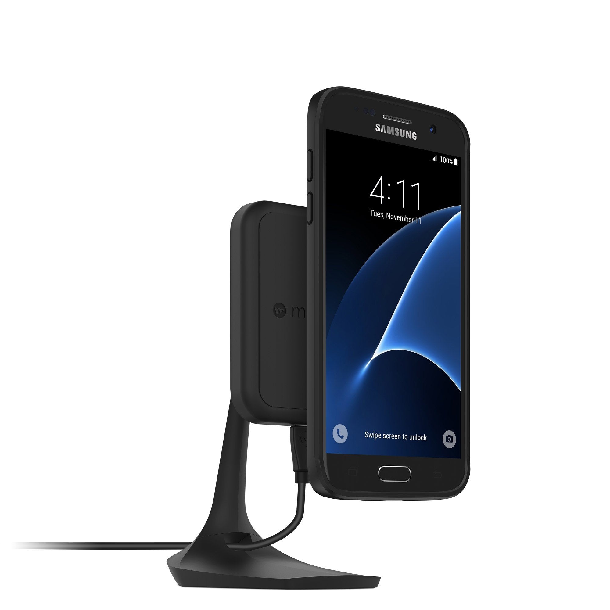 Mophie Charge Force Desk Mount For Mophie Wireless Case With Charge Force Wireless Power - Black