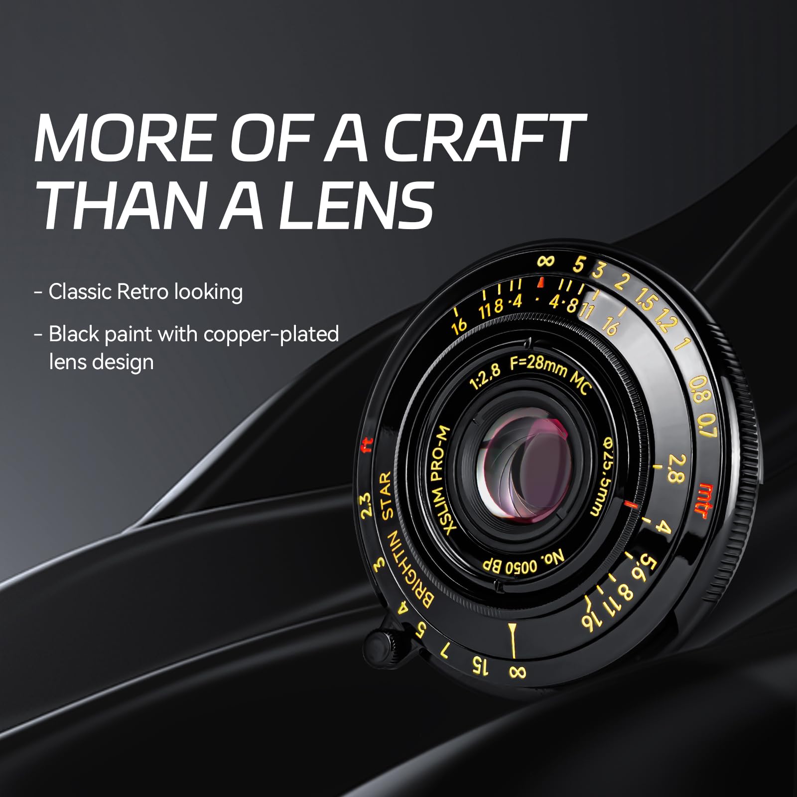 Brightin Star 28Mm F2.8 Full Frame Manual Focus Lens For Leica M Mount,Camera Lens Compatible With M2 M3 M4 M5 M6 M7 M8 M9 M9P M