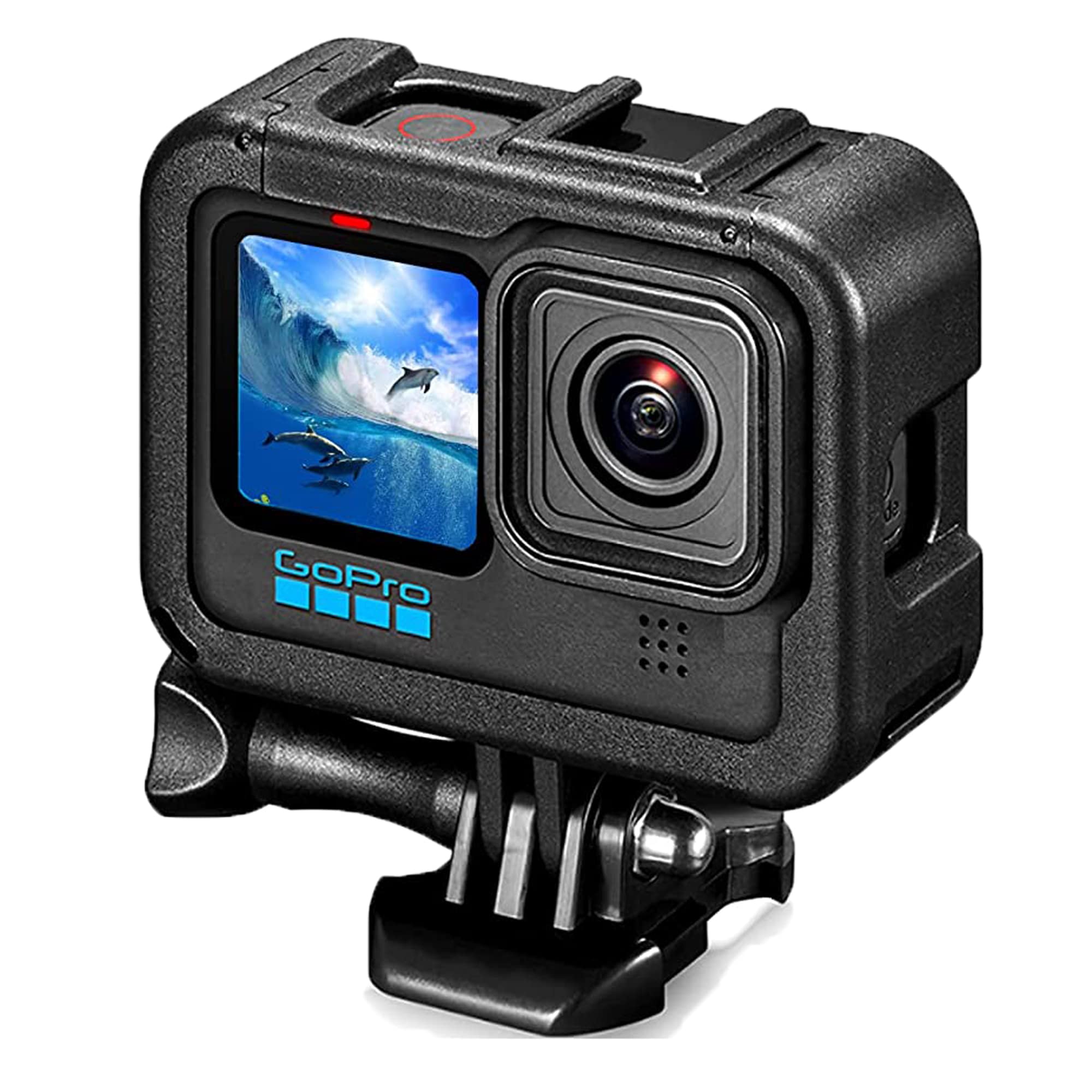 Protective Housing Case For Gopro Hero 12/Hero 11/Hero 10/Hero 9 Black, Housing Frame Case Mount Accessories For Gopro Hero9 Act