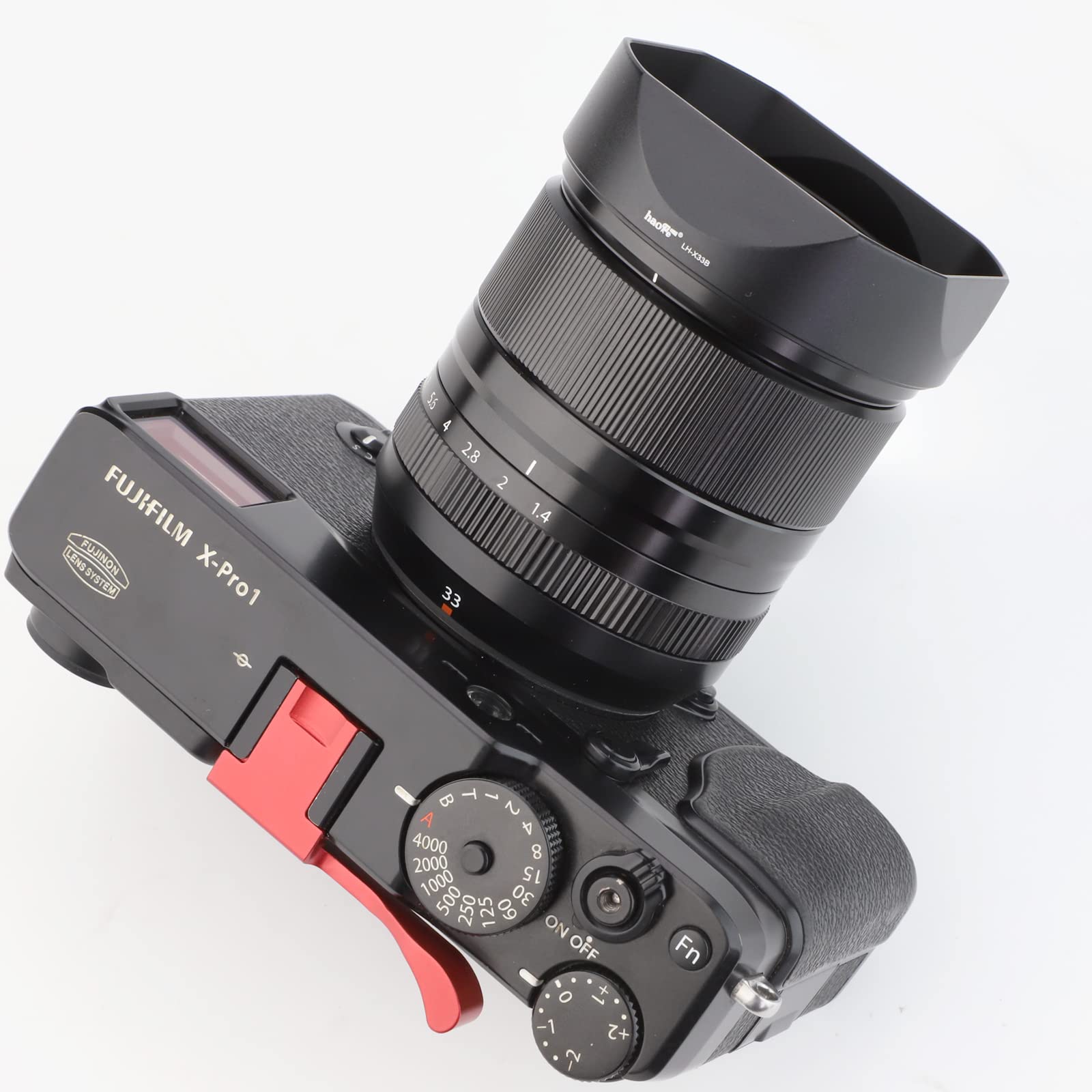 Haoge Lens Hood Metal Square Bayonet For Fujinon Xf16 50Mm F2.8 4.8 R Lm Wr,Fujifilm Xf33Mm F1.4 R Wr Lens, Fuji Xf 33Mm F/1.4 R