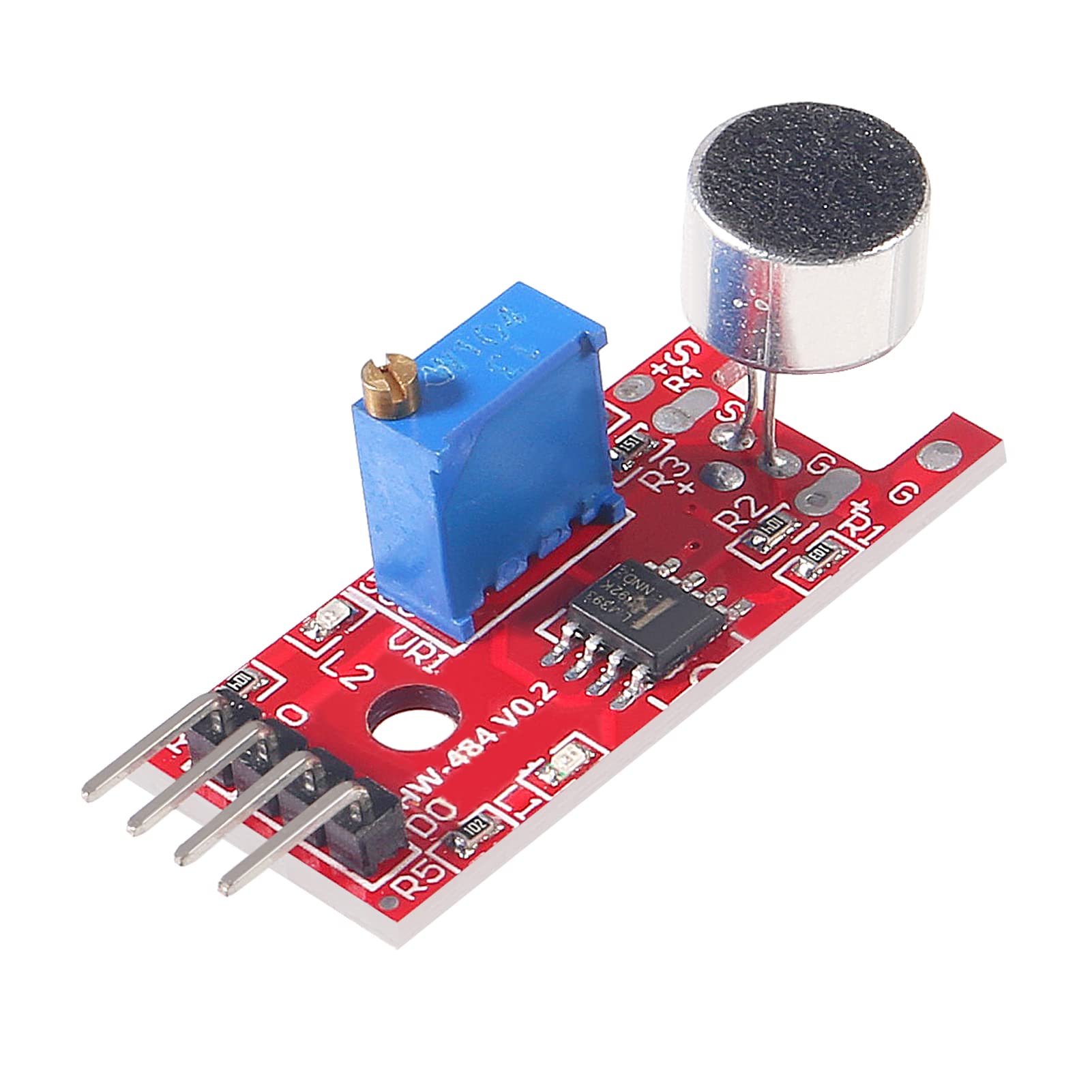 Coliao 8Pcs Microphone Sound Sensor Ky 037 High Sensitivity Sound Voice Detection Module With Digital And Analog Output Sensors