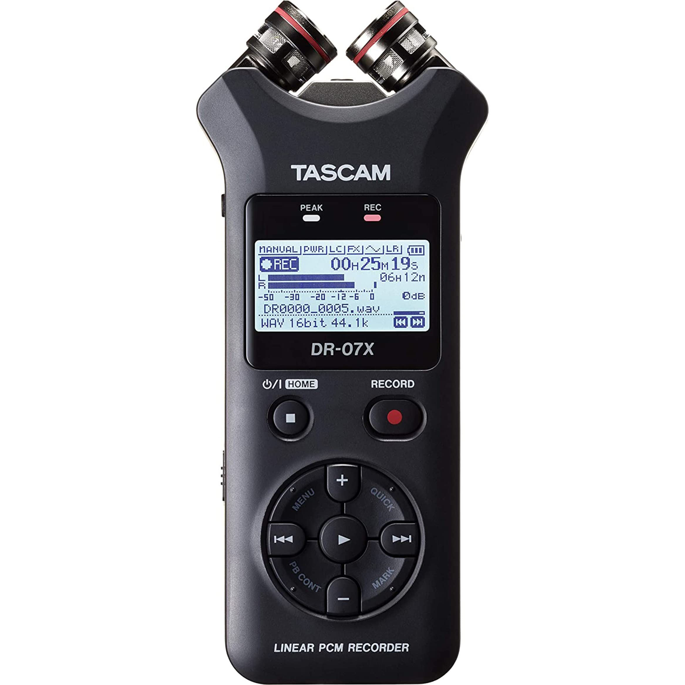 Tascam Dr 07X Stereo Handheld Digital Audio Portable Recorder And Usb Audio Interface, Pro Field, Av, Music, Dictation Recorder