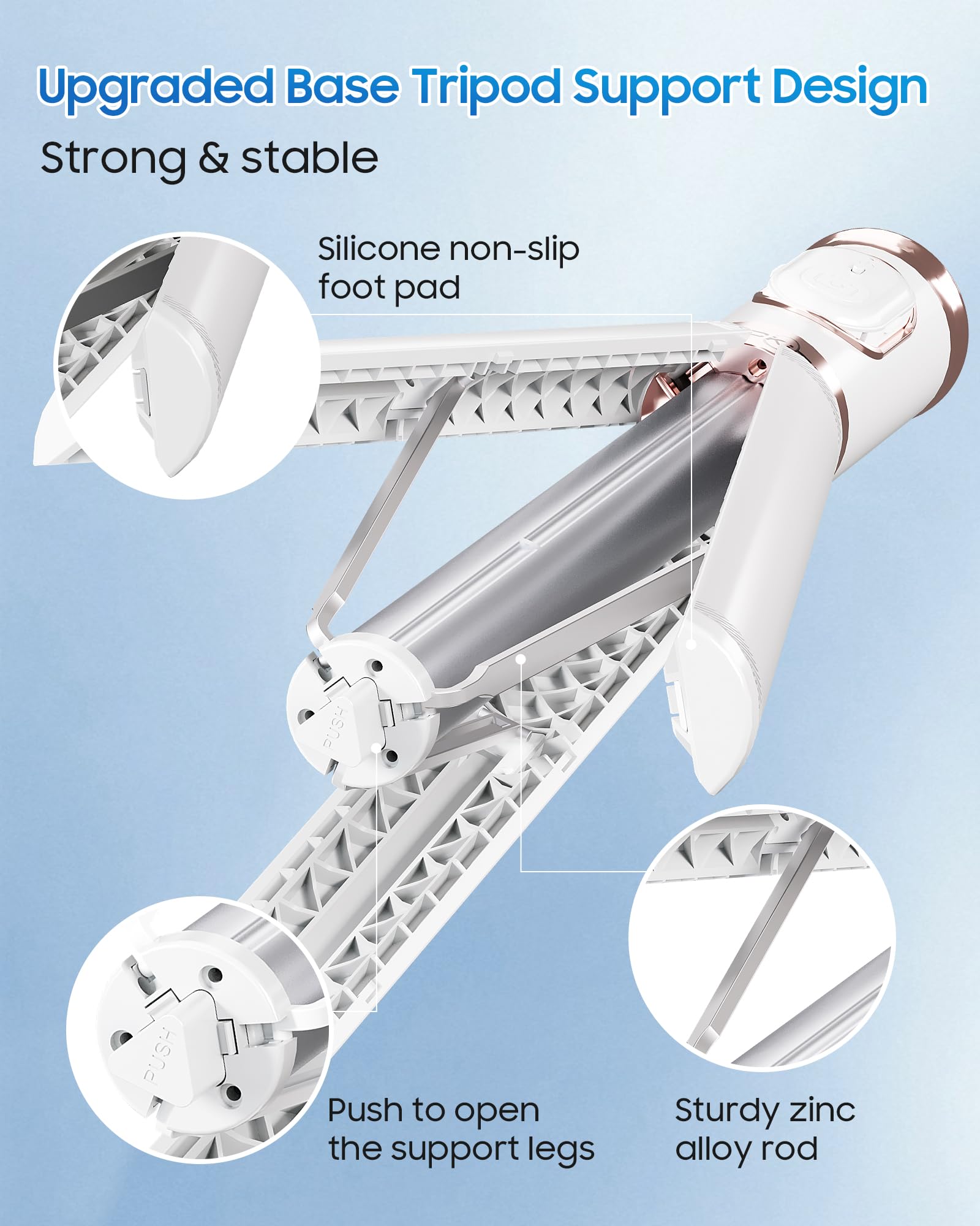 Ackima 67'' Selfie Stick Phone Tripod, All-In-1 Cell Phone Tripod With Wireless Remote, Extendable Compact Tripods Portable Trav