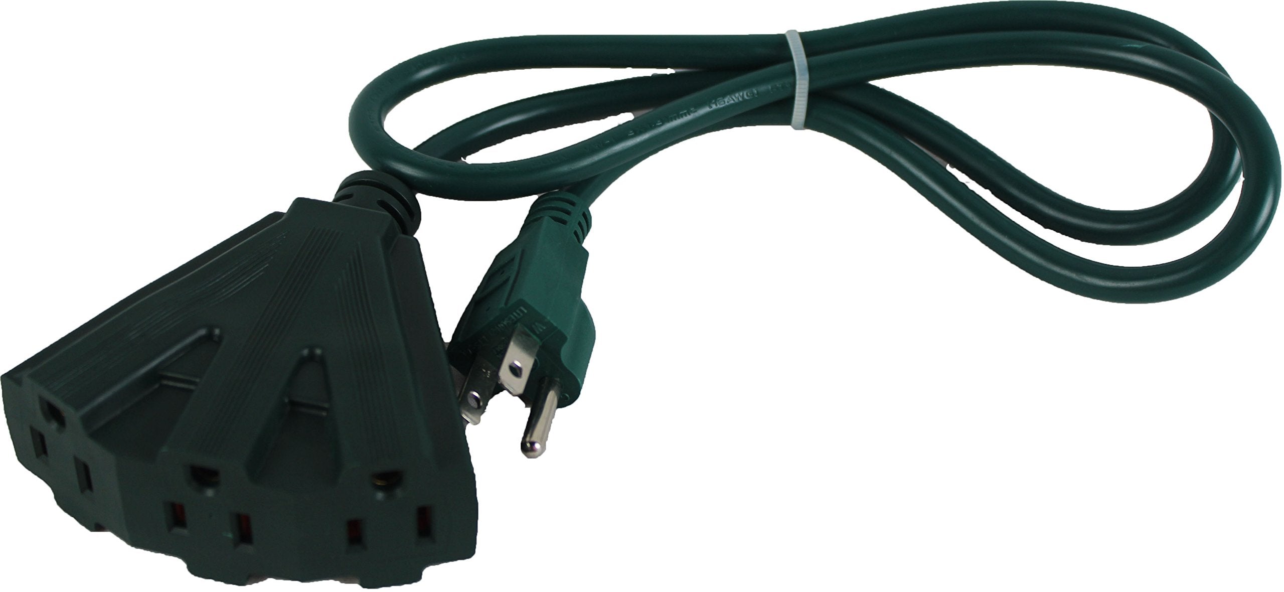 Maxworks 80697 Heavy Duty Indoor/Outdoor Triple Tap 3 Ft. Extension Cord  16 Awg/3C Etl Approved