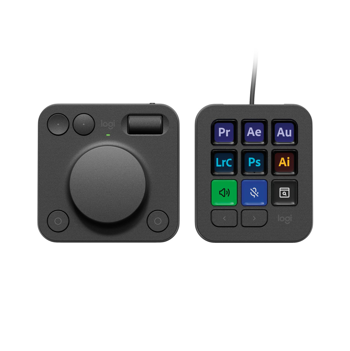 Logitech Mx Creative Console   9 Customizable Lcd Keys, Control Dial For Graphic Design, Video Editing, Control Adobe, Zoom, Spo