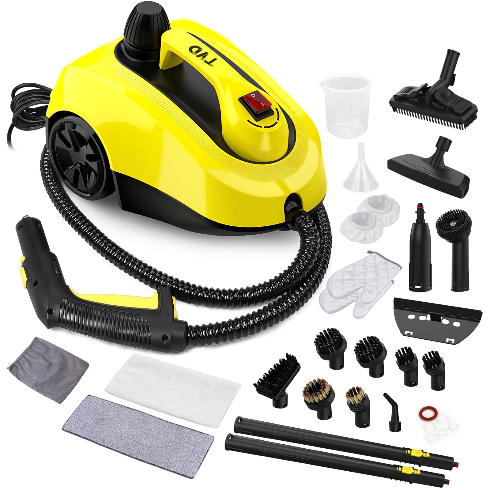 TVD Steam Cleaner, Steamer for Cleaning with 26 Accessories, Steam Cleaner for Home with 5M ExtraLong Power Cord for Home Floor