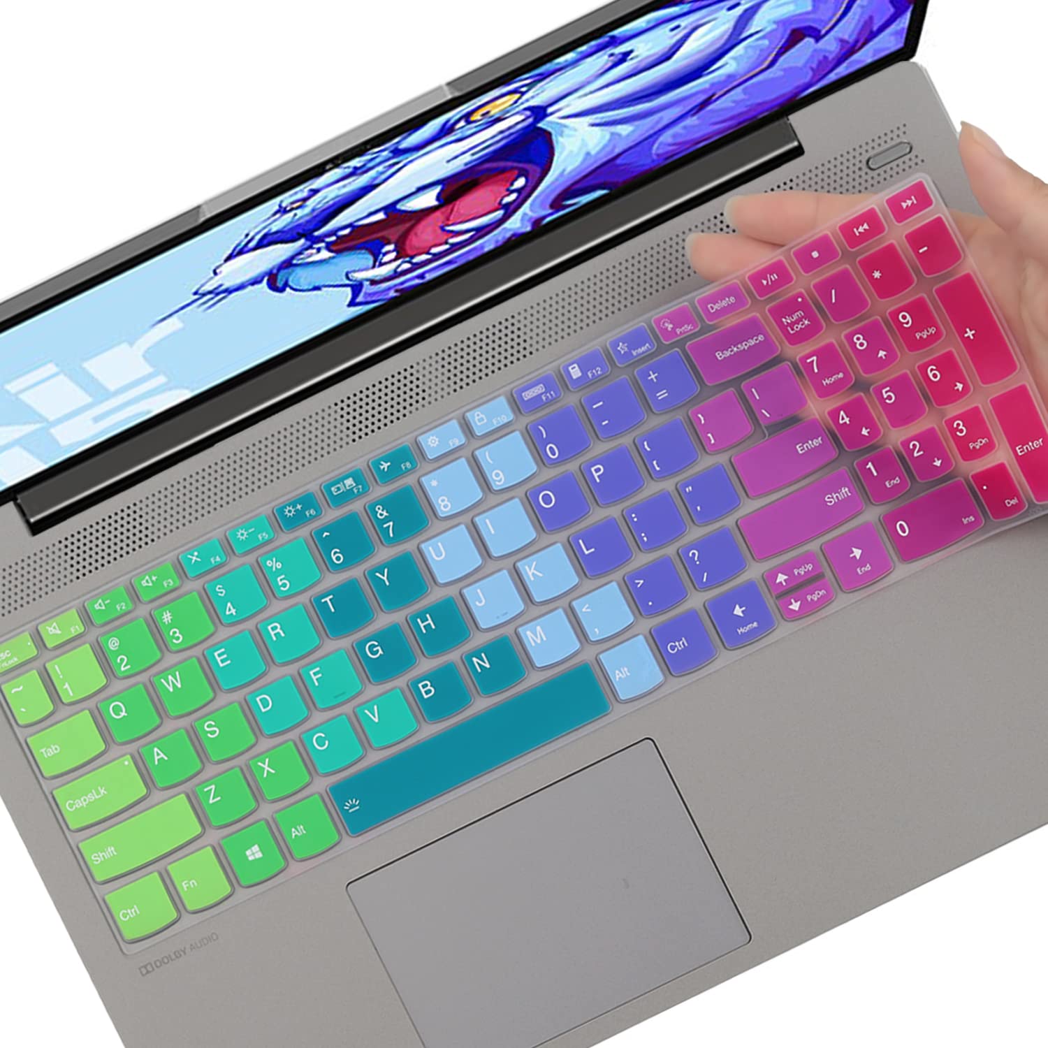 Keyboard Cover for Lenovo Yoga 7i 15.6, ideaPad 5 15.6, Lenovo Flex 5 15.6, Yoga Slim 7 15, ideaPad 3i 15, ideaPad Slim 7 15.6, 