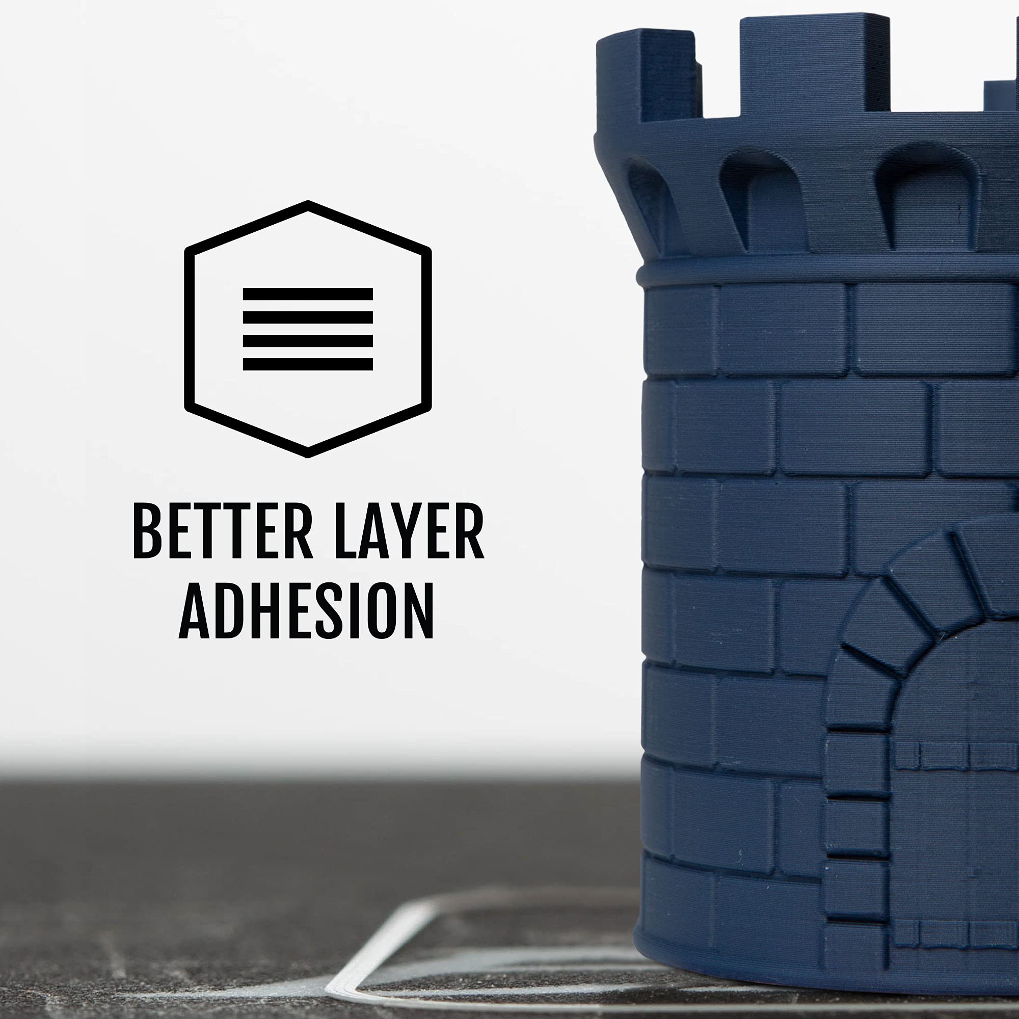 Hatchbox Matte Pla 3D Printer Filament, Dimensional Accuracy +/  0.03 Mm, 1 Kg Spool, 1.75 Mm, Navy