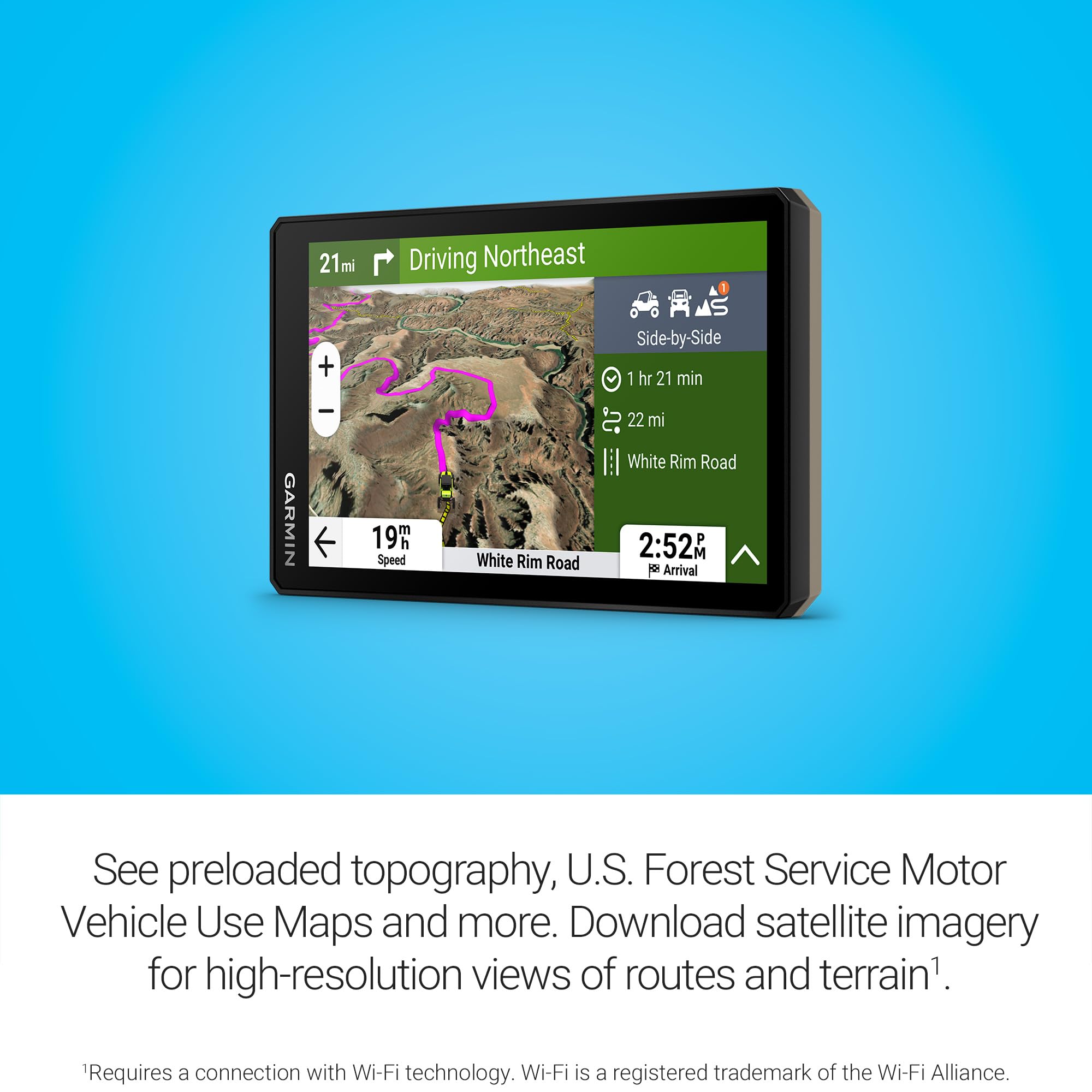 Garmin Tread 2, Powersport Navigator, 6 Glove-Friendly Display, Built For Extreme Weather, Preloaded Mapping, Snowmobile Trails