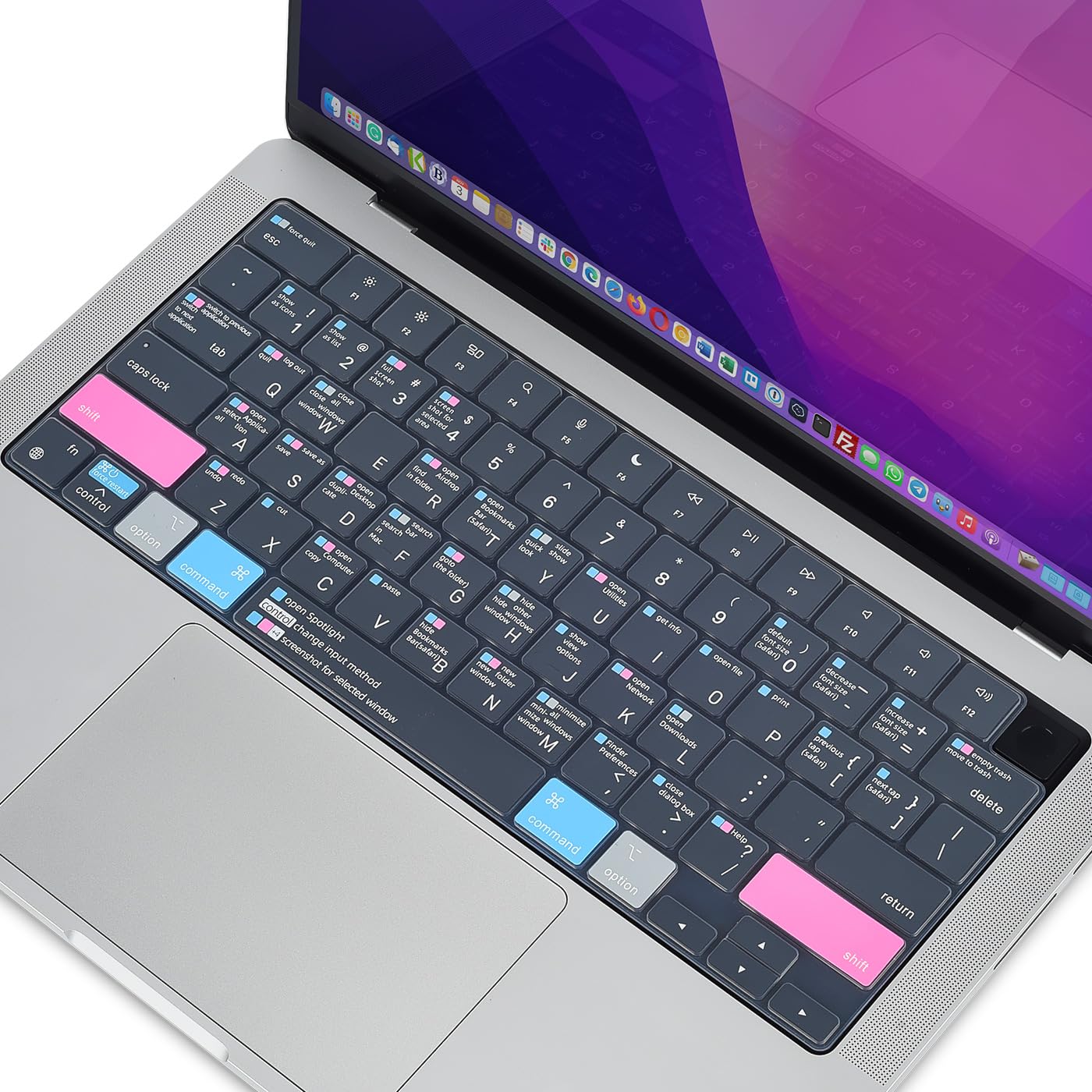 Keyboard Cover For 2024 2022 Apple Macbook Air M3 M2 13 15 Inch A3113 A3114/Macbook Pro 14 Inch A2442 A2779 A2918/Pro 16 Inch A2