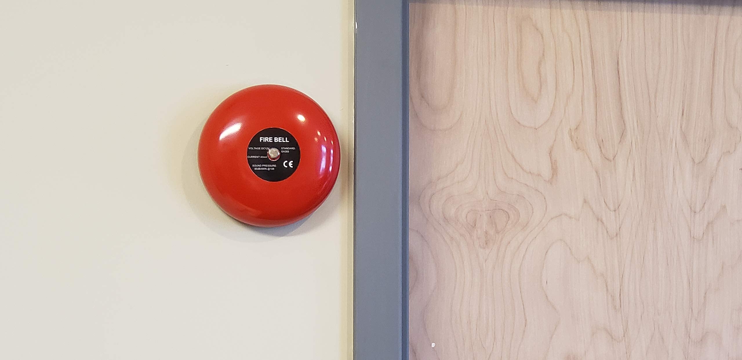Safeguard Supply Fire Alarm Bell   6'' Ringing Bell   12 Volt Dc Bell Can Be Used As An Extra Loud Doorbell, Chime Alarm Or Mult