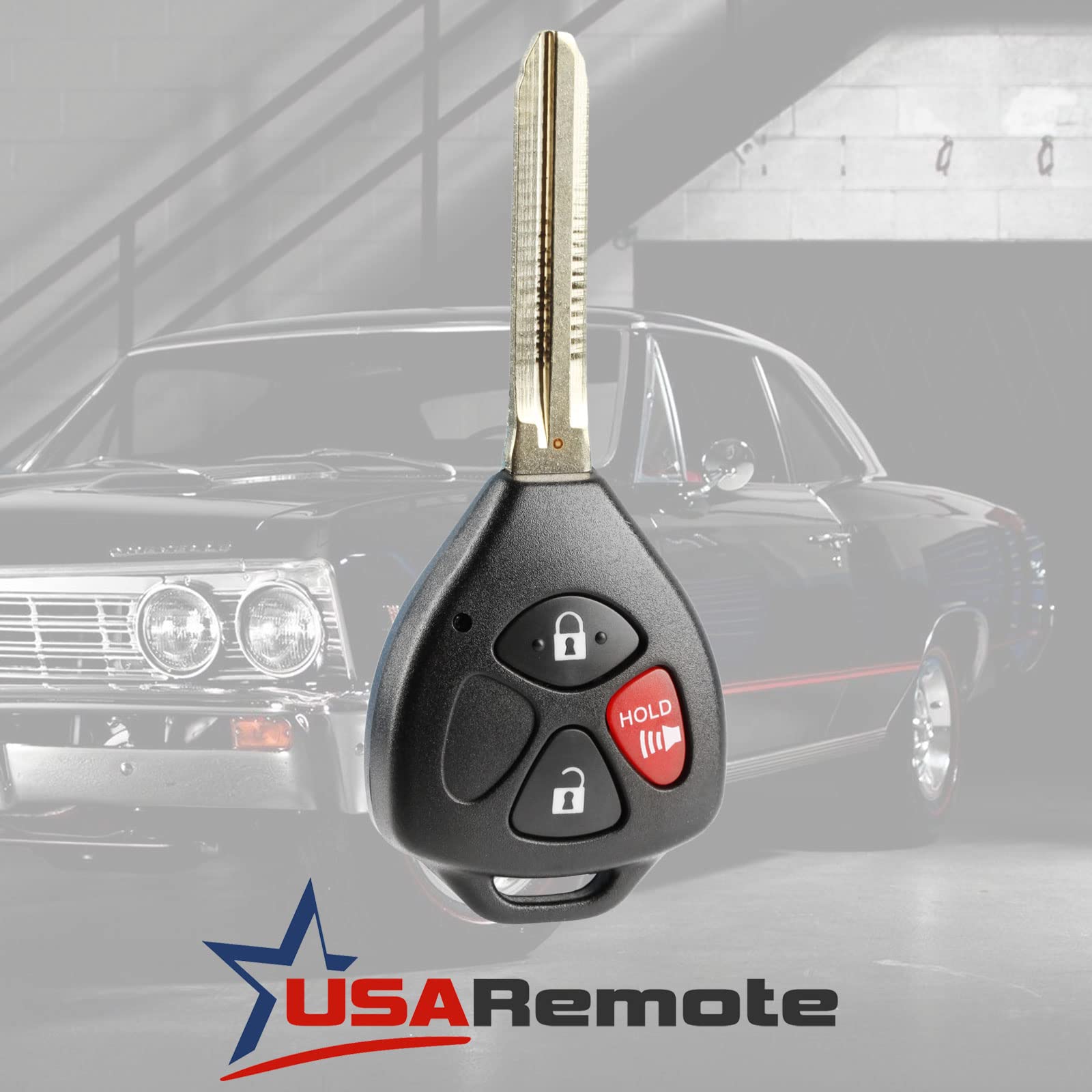 Car Key Fob Keyless Entry Remote Fits Toyota 2007-2013 Yaris, 2005-2010 Scion Tc (Mozb41Tg, 2584A-B41Tg)