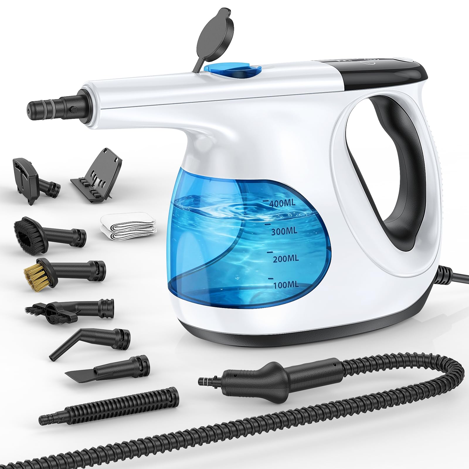 3s Instant Heatup Handheld Steam Cleaner for Home, Highpressure Portable Steam Cleaner with 3Level Control & Selfclean & Saf