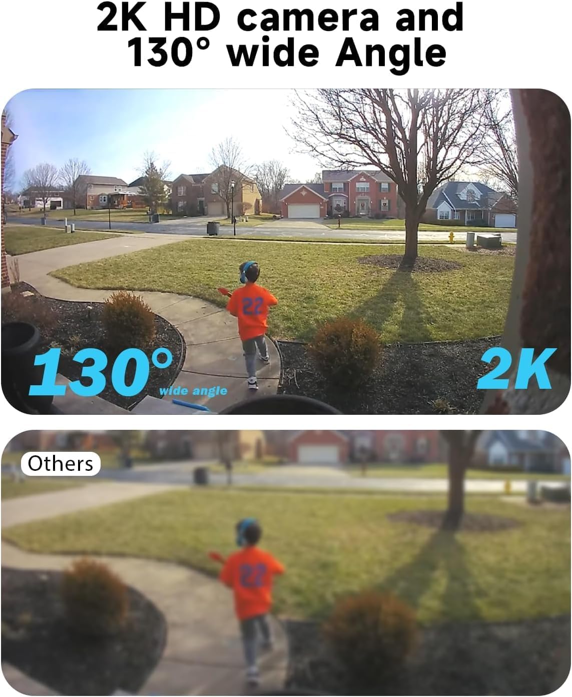 Richcho 4Pack Wireless Battery Powered Security Camera Outdoor, 2K Hd Resolution, Color Night Vision, 110 Viewing Angle, Ai Moti