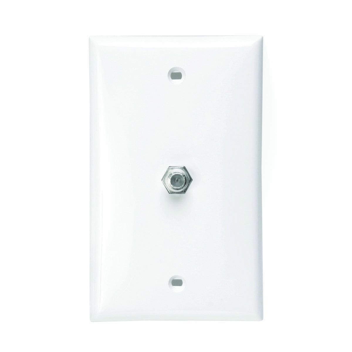 Leviton 80781 W Standard Video Wall Jack, F Connector, 10 Pack, White