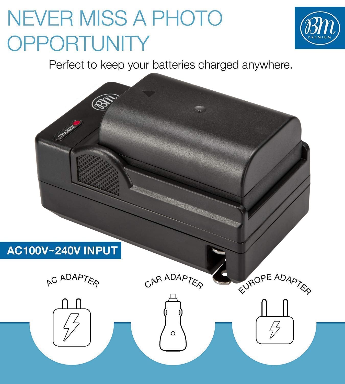 BM Premium D LI109 Battery and Battery Charger for Pentax KP, K R, K S1, K S2, K 30, K 50, K 70, K 500 Digital SLR Camera