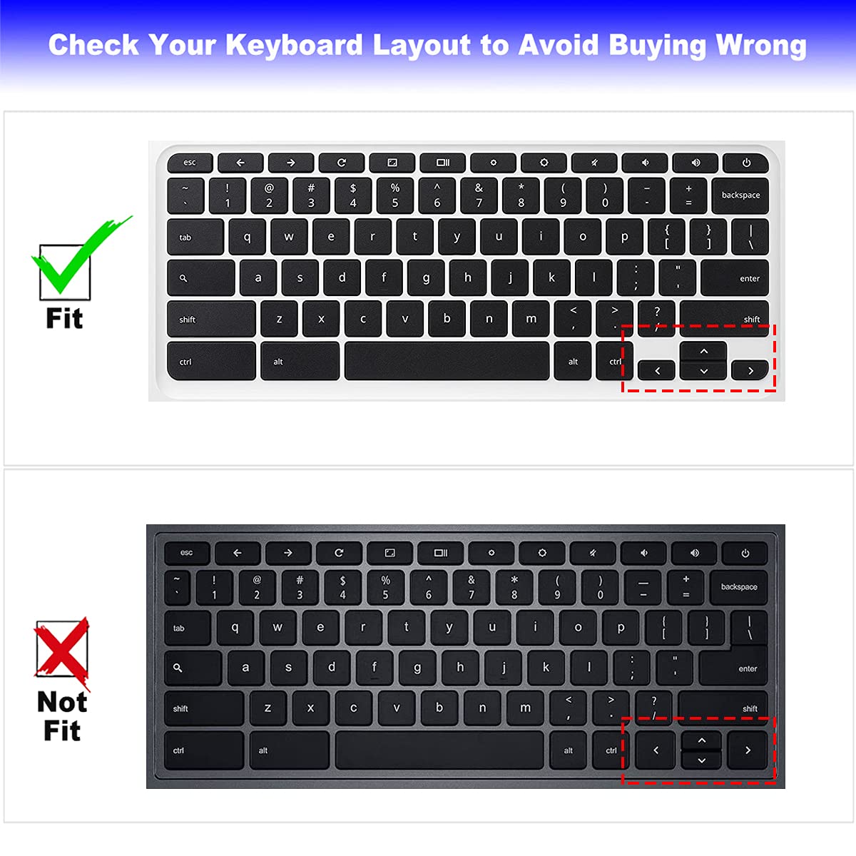 Keyboard Cover For Acer Chromebook Spin 13 713 Cp713 |Acer Chromebook C738T C771 C732 C735 |Chromebook Spin 11 311 511 11.6'' |C