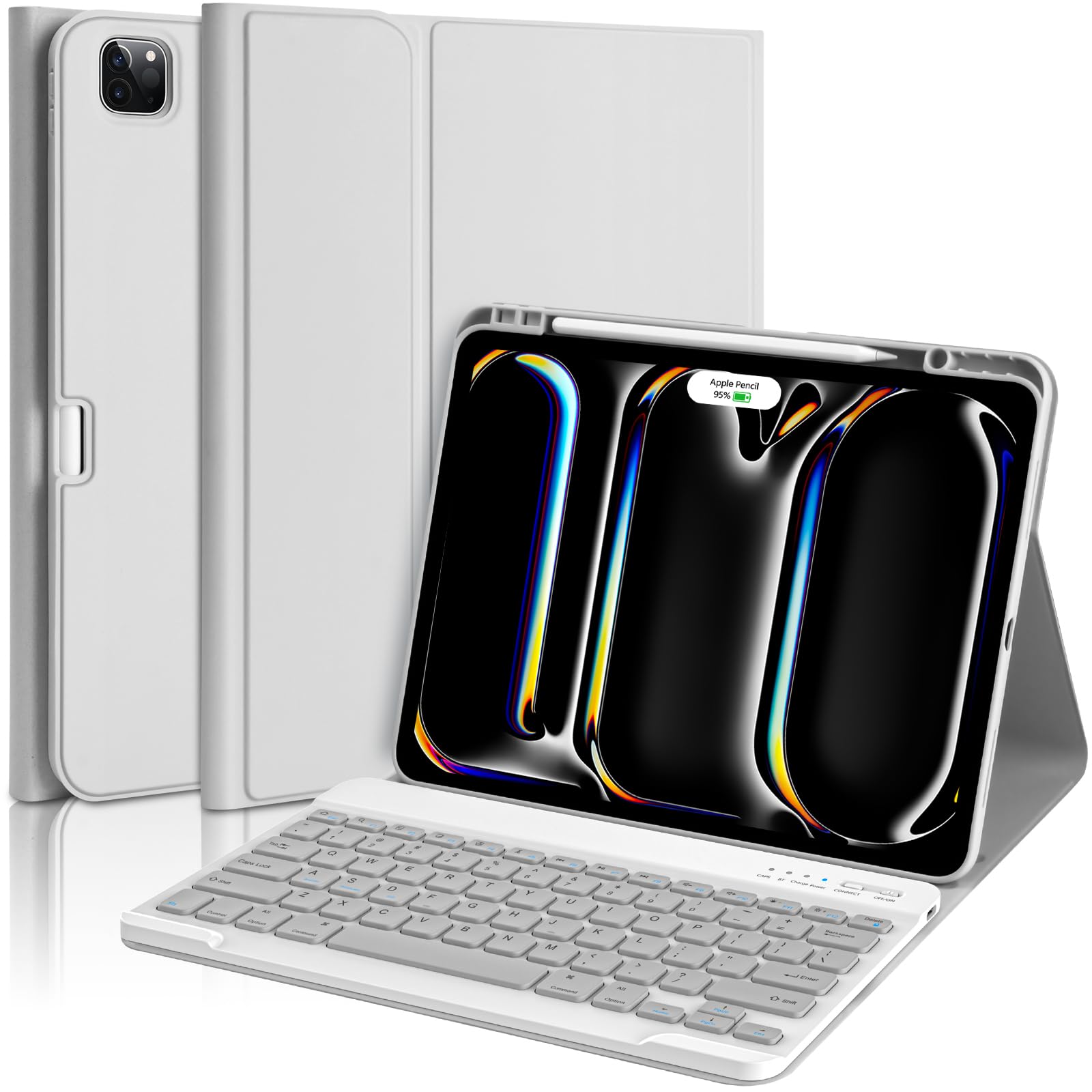 aMZCaSE for iPad Pro 13 inch Case with Keyboard (M5/M4) 2025/2024, for iPad Pro 13 Keyboard with Magnetic Detachable Folio Slim 
