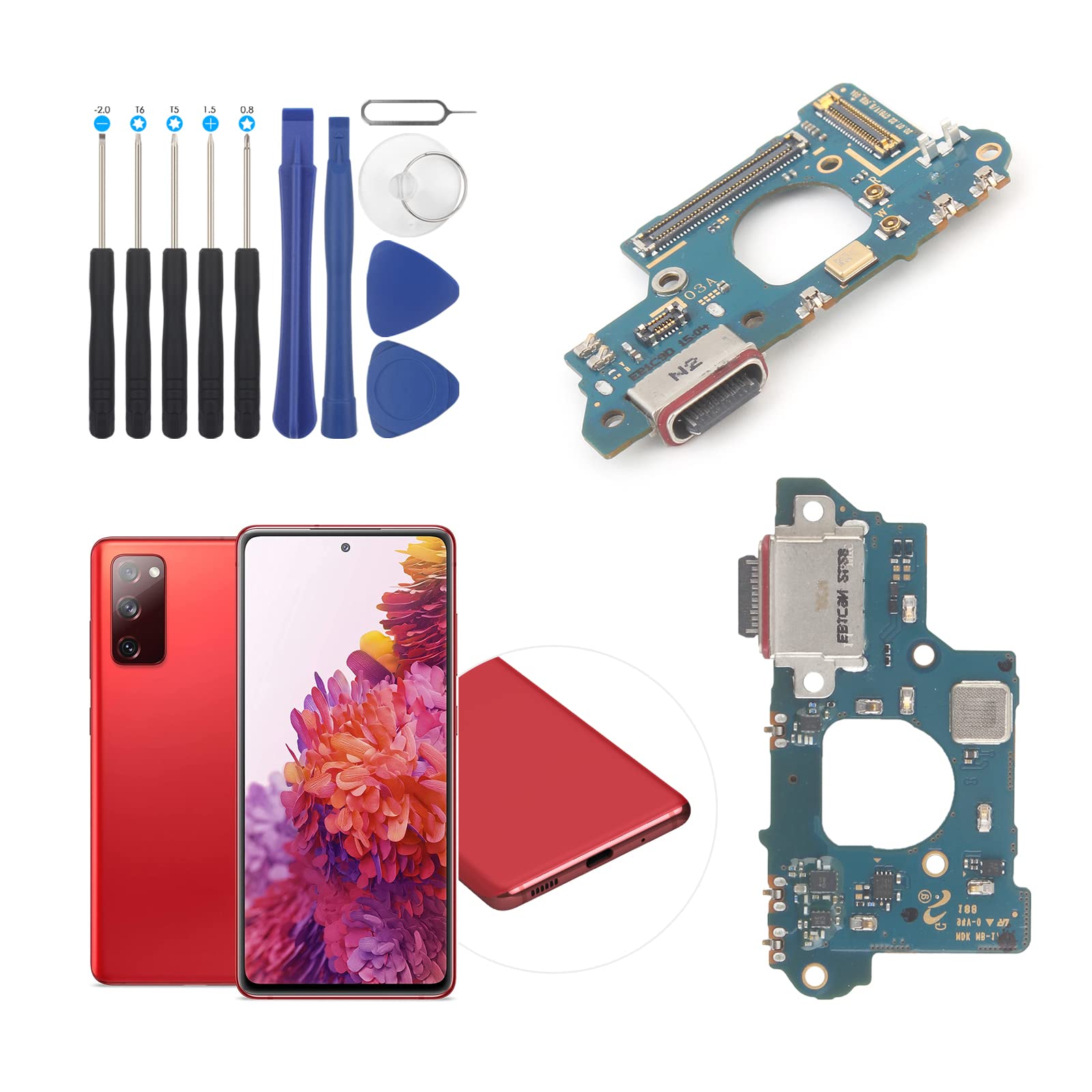 Dock Connector for Samsung Galaxy S20 FE 5G USB Charging Port Flex Cable Replacement for G781B G781V Type C Charger Dock Board C