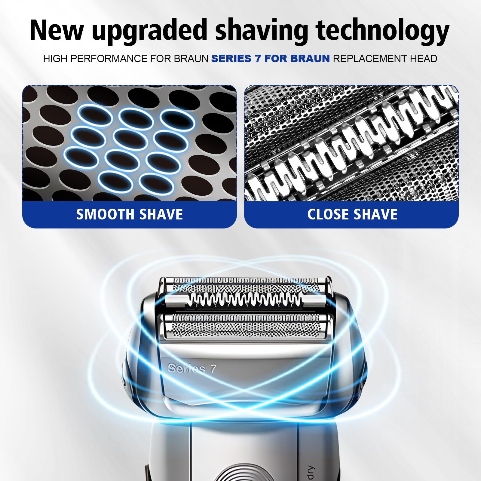 70S Series 7 Replacement Head For Braun Clean & Renew Refill Cartridges Series 7 Foil Shaver Replacement Heads Compatible Compat