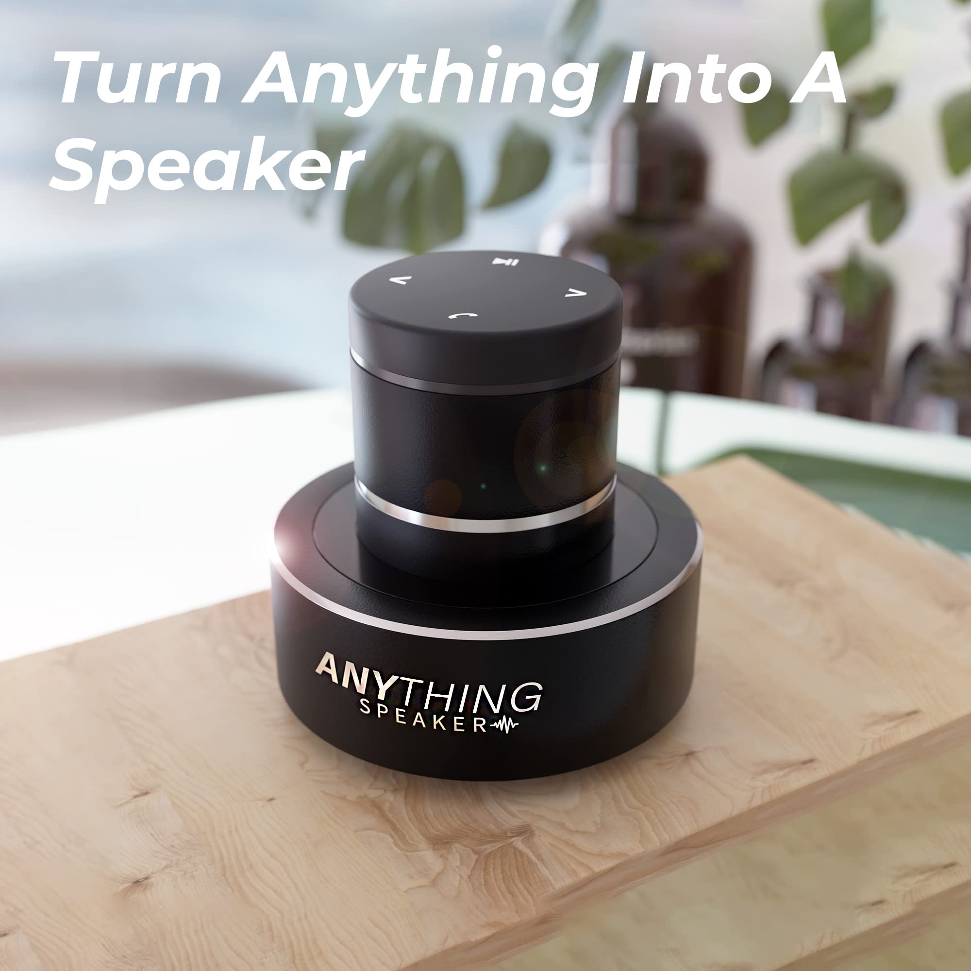 Anything Speaker Pro   Turn Anything Into A Speaker   Mini Bluetooth Travel Speaker   Bone Conduction Vibration