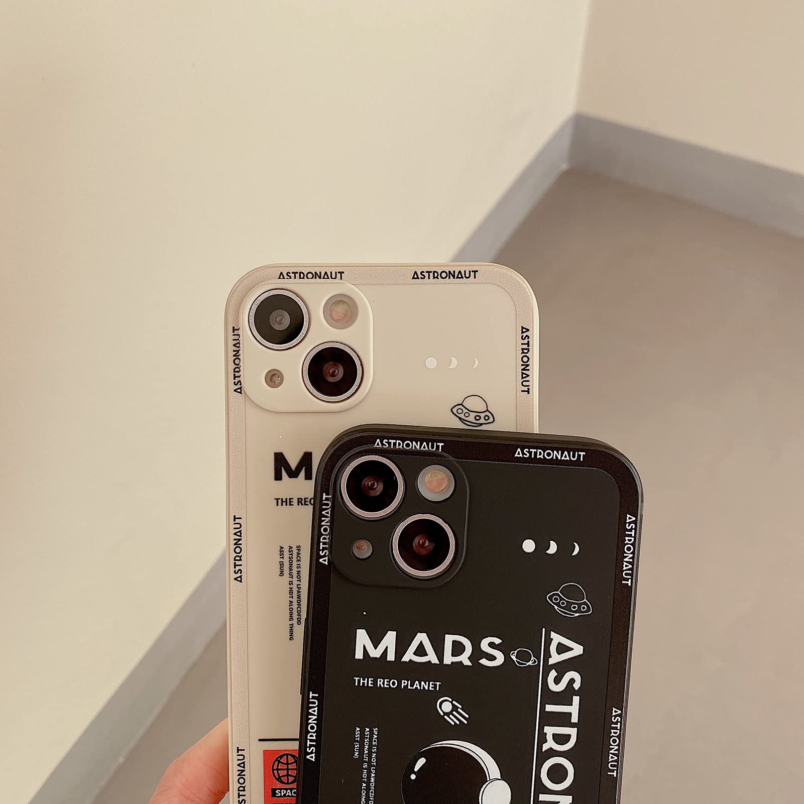 Yonds Queen Compatible With Iphone 11 Cute Case, Cool Cartoon Astronaut Space Mars Rocket Design Stylish Bumper Soft Tpu Rubber