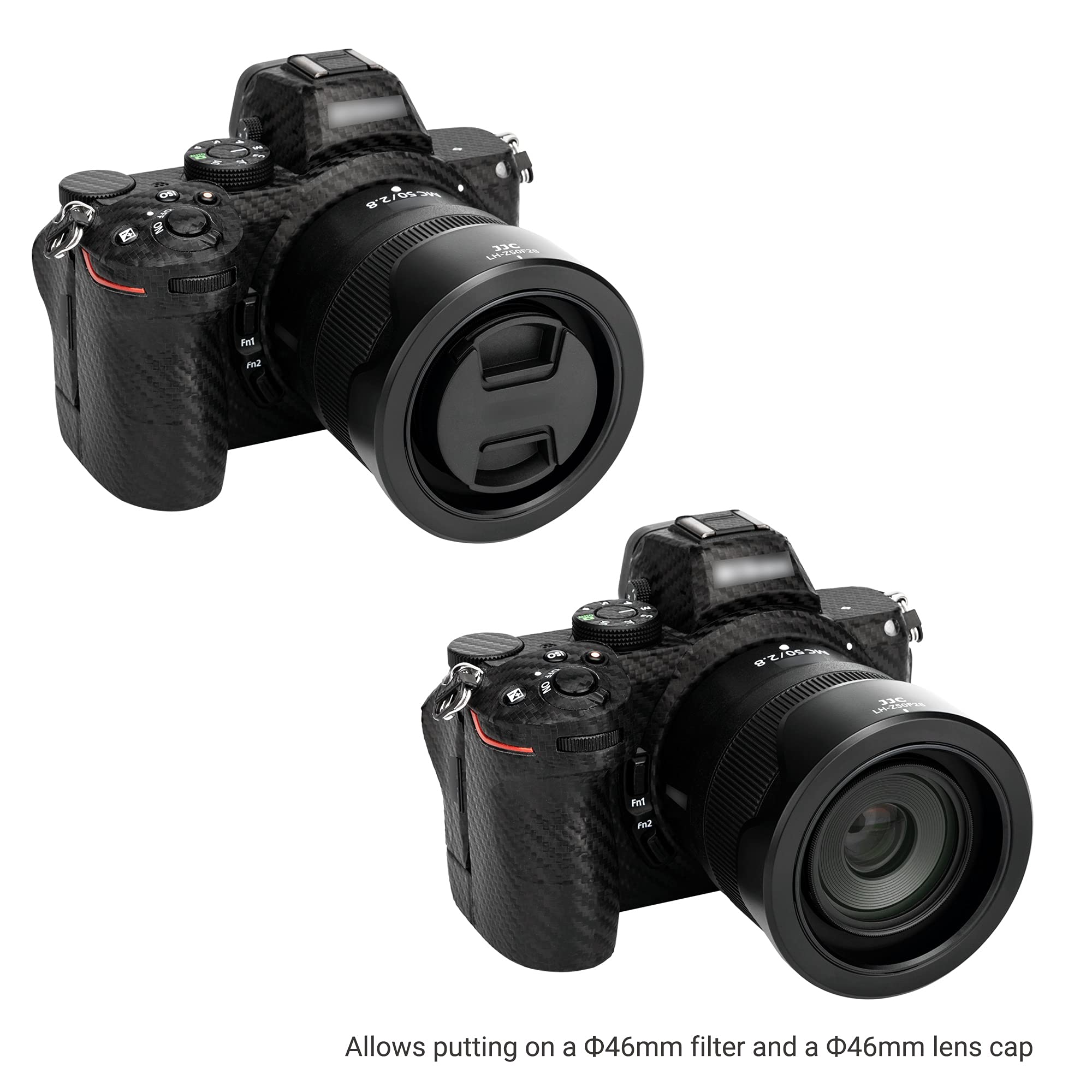 Reversible Tulip Flower Lens Hood Shade For Nikon Nikkor Z Mc 50Mm F/2.8 Macro Lens On Camera Z5 Z6 Z6 Ii Z7 Z7 Ii Includes An A