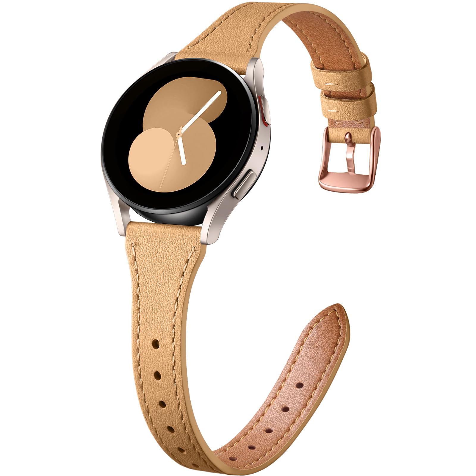 Geak Slim Leather Bands Compatible With Samsung Galaxy Watch 7 Band 40Mm 44Mm/Watch 6 5 4 Band 40Mm 44Mm/Watch Active 2/Watch 6