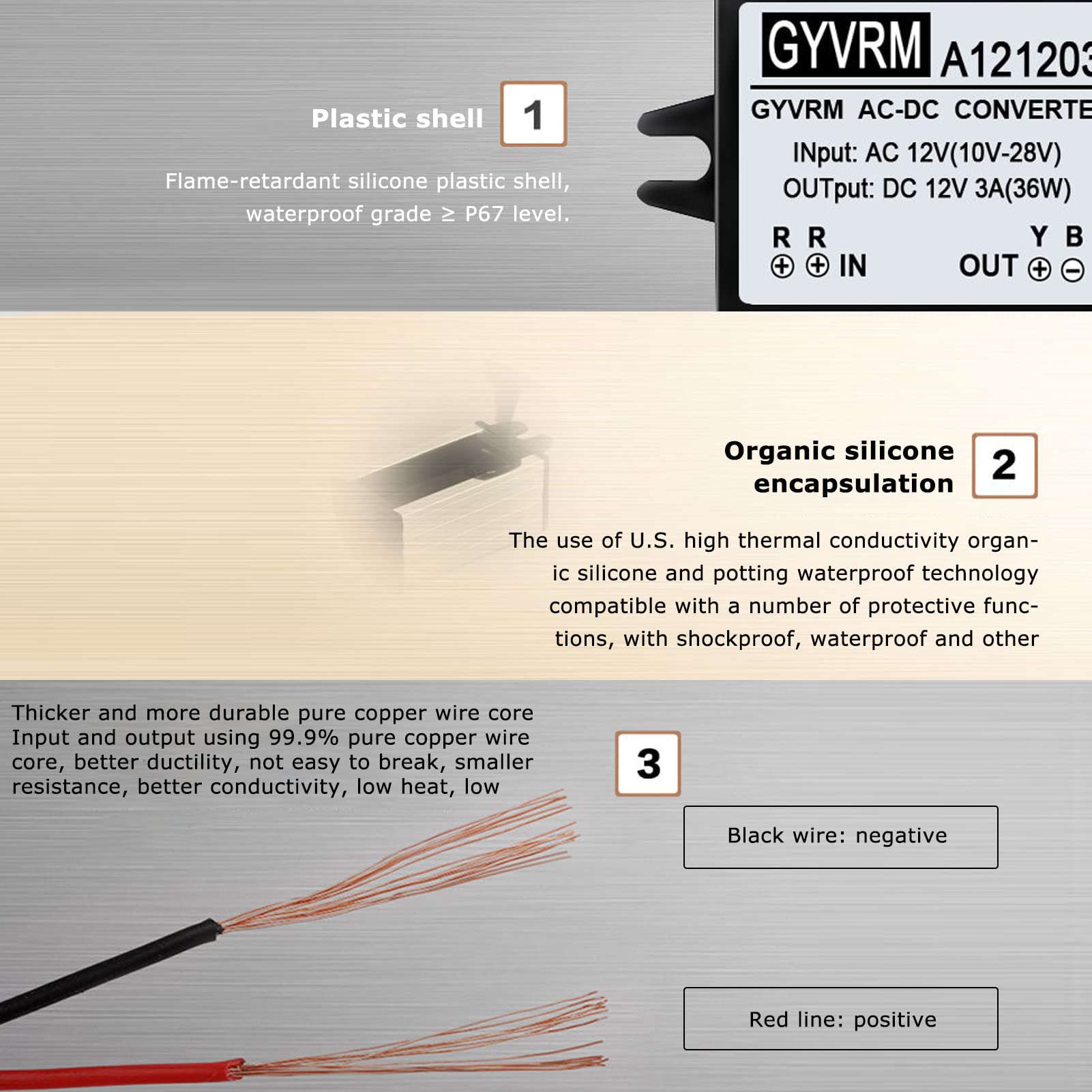 Step Down Converter Power Converter Waterproof Step Down Volt Converter Ac 10 28V To Dc 12V Converter Ac Dc Step Down Power Modu