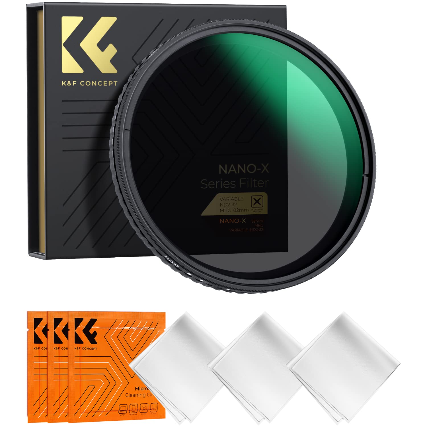K&F Concept 86Mm Variable Nd Filter Nd2 Nd32 Camera Lens Filter (1 5 Stops) No X Cross Hd Neutral Density Filter With 28 Multi L