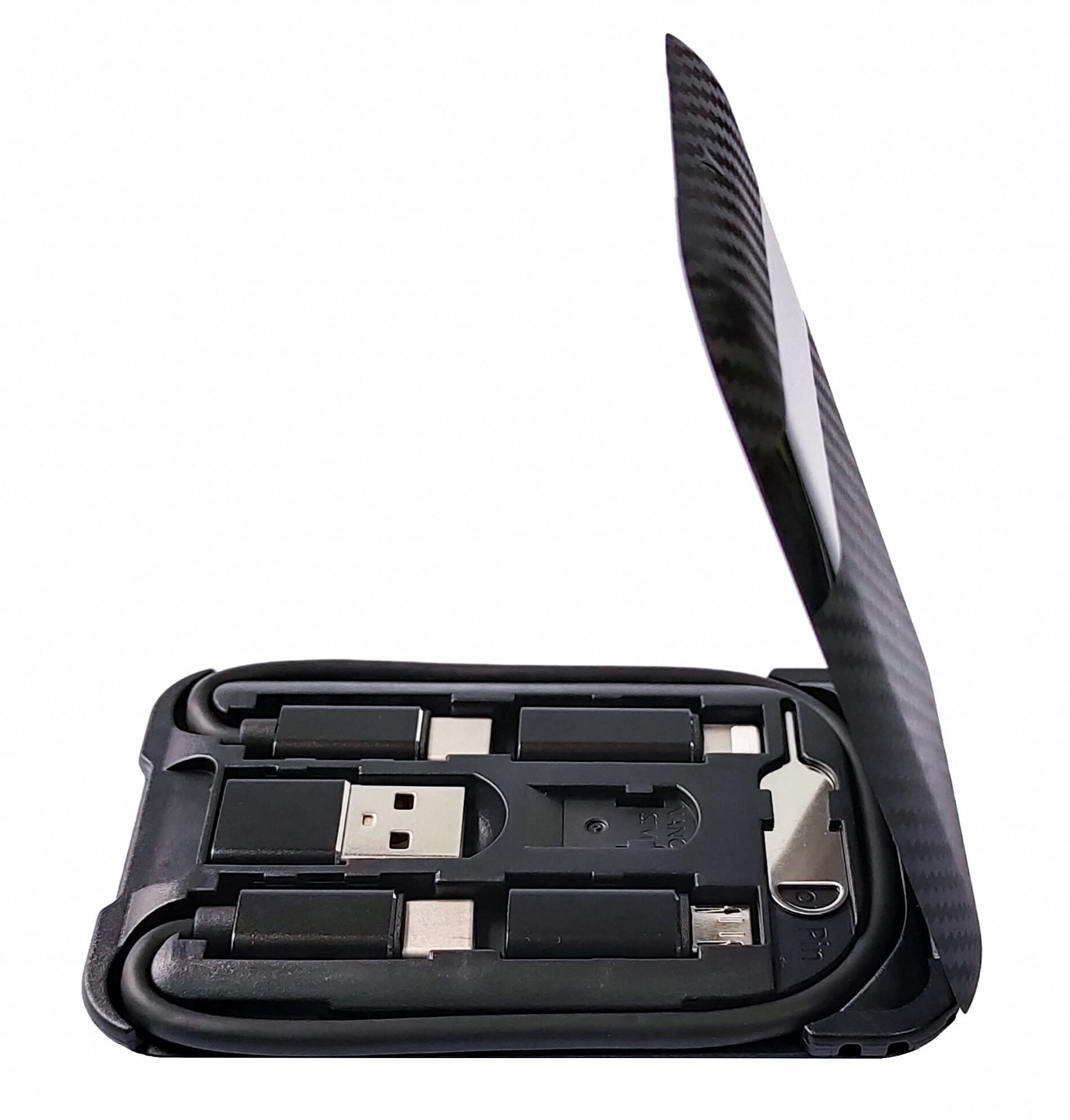 Cable Card Usb C To C Charging/Data Transfer Cable With 3 Connectors Adapter Type C To Usb A/Micro Usb/Light 8P Adapter Compatib