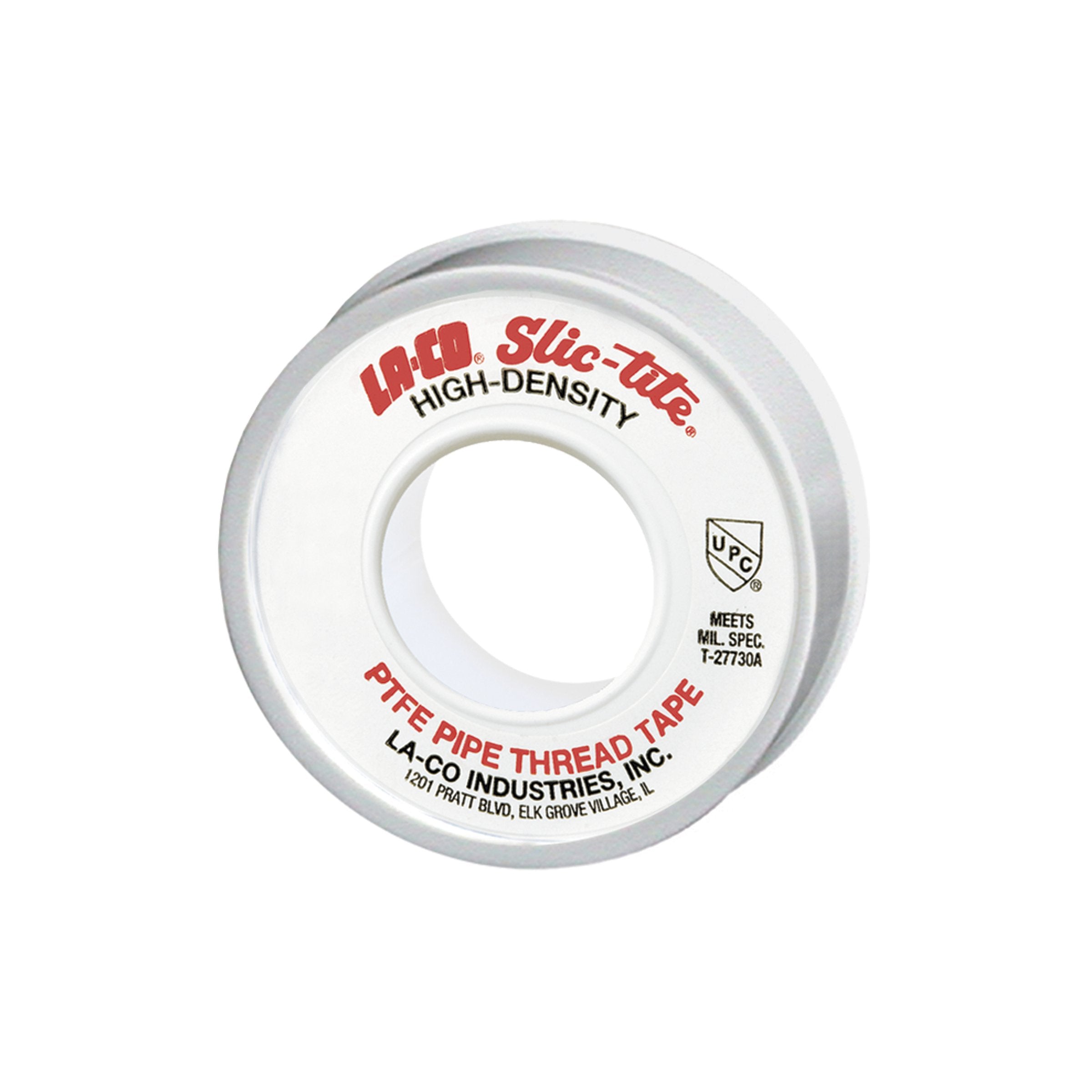 La Co 44083 Slic Tite Ptfe Pipe Thread Tape, Premium Grade [600'' Length, 1/2'' Wide], White