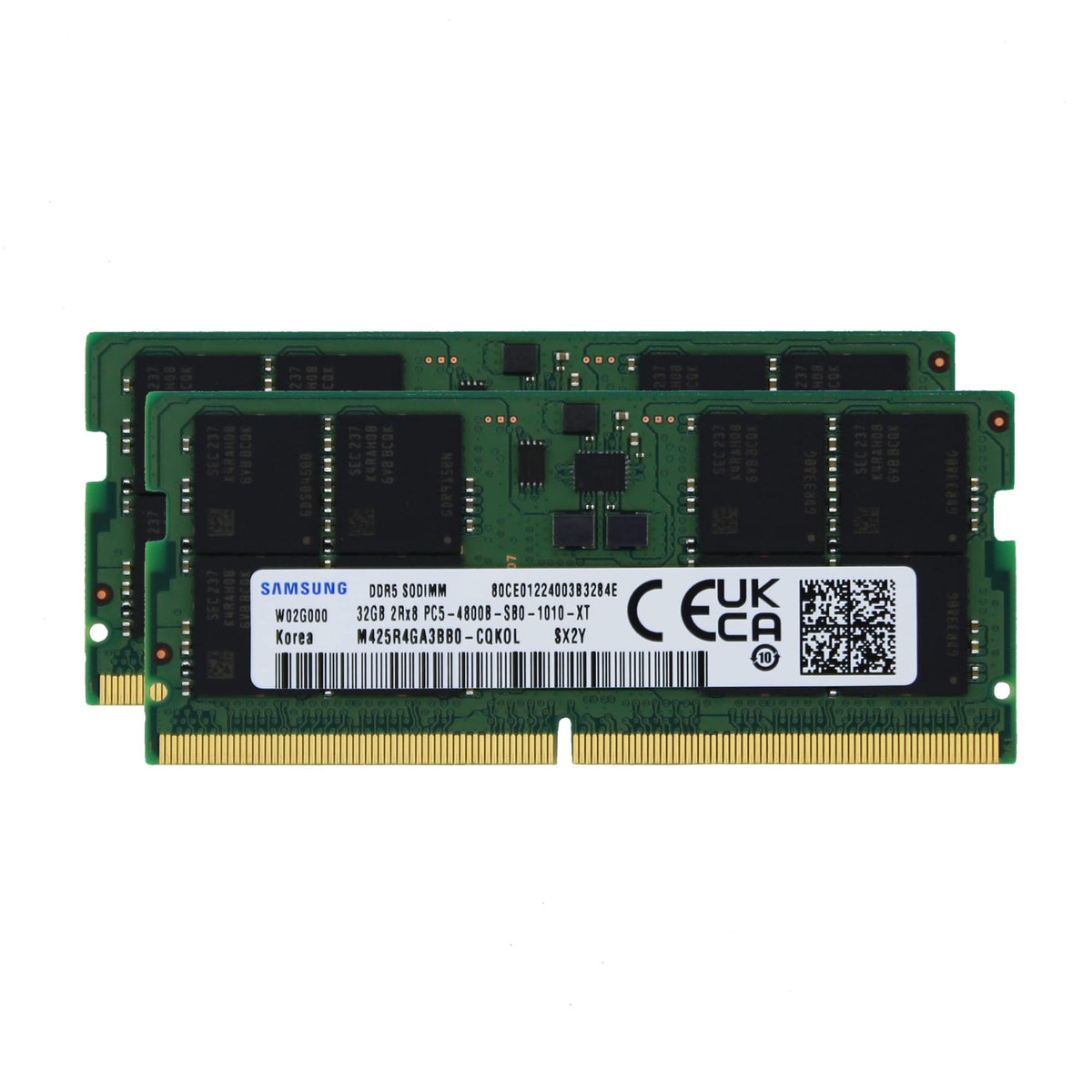 Samsung 64Gb (2X32Gb) Ddr5 4800Mhz Pc5 38400 Sodimm 2Rx8 Cl40 1.1V Laptop Notebook Ram Memory Module Upgrade M425R4Ga3Bb0 Cqk Ad