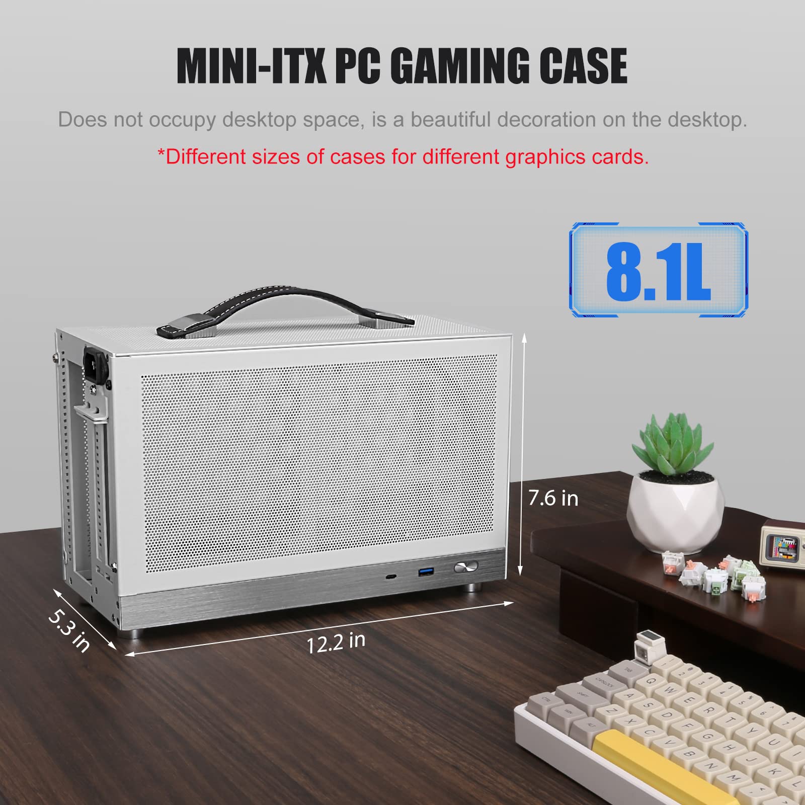 S300   Gaming Case   Front I/O Usb 3.0 Type   C Port   Sfx Power Supply 100 130Mm  Cable Management System   Luminum Mini Itx Mo