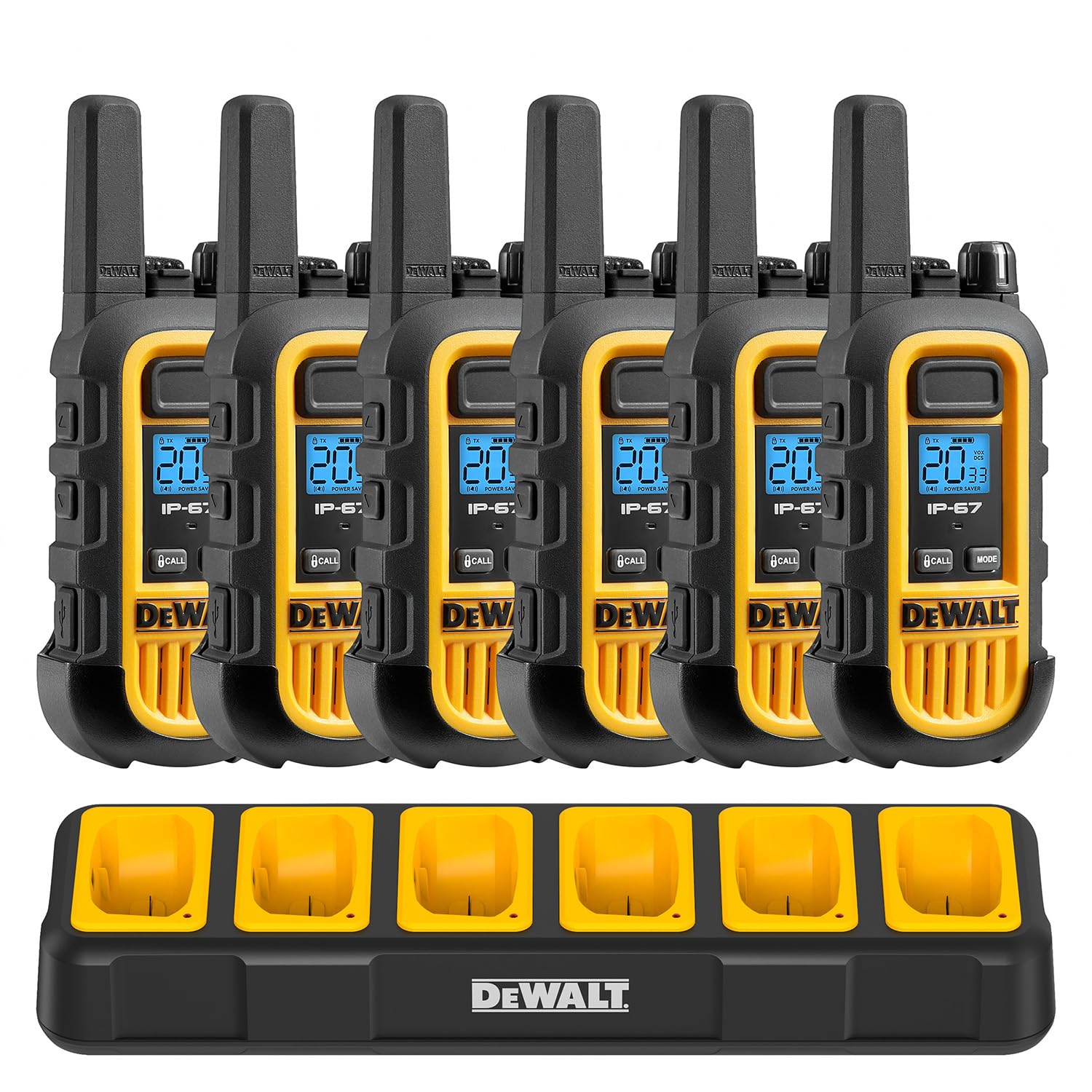 Dewalt Dxfrs300 Gang Charger   6 Port Charger For Dxfrs 300 Walkie Talkie Two Way Radios (Dxfrsch6 300)