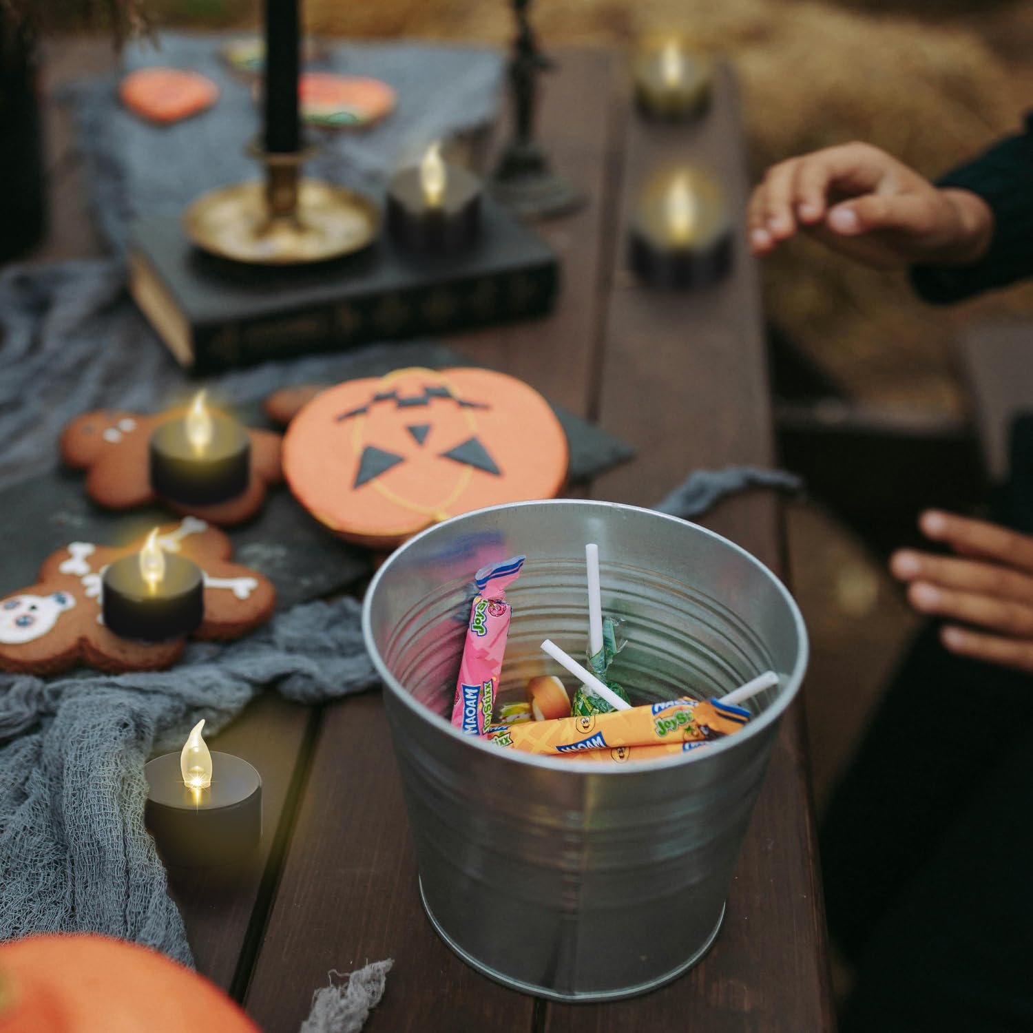 Tappovaly Black Tea Lights Candles Battery Operated, 50 Pack Electric Flameless Votive Candles Long Lasting 200 Hours, Led Flick