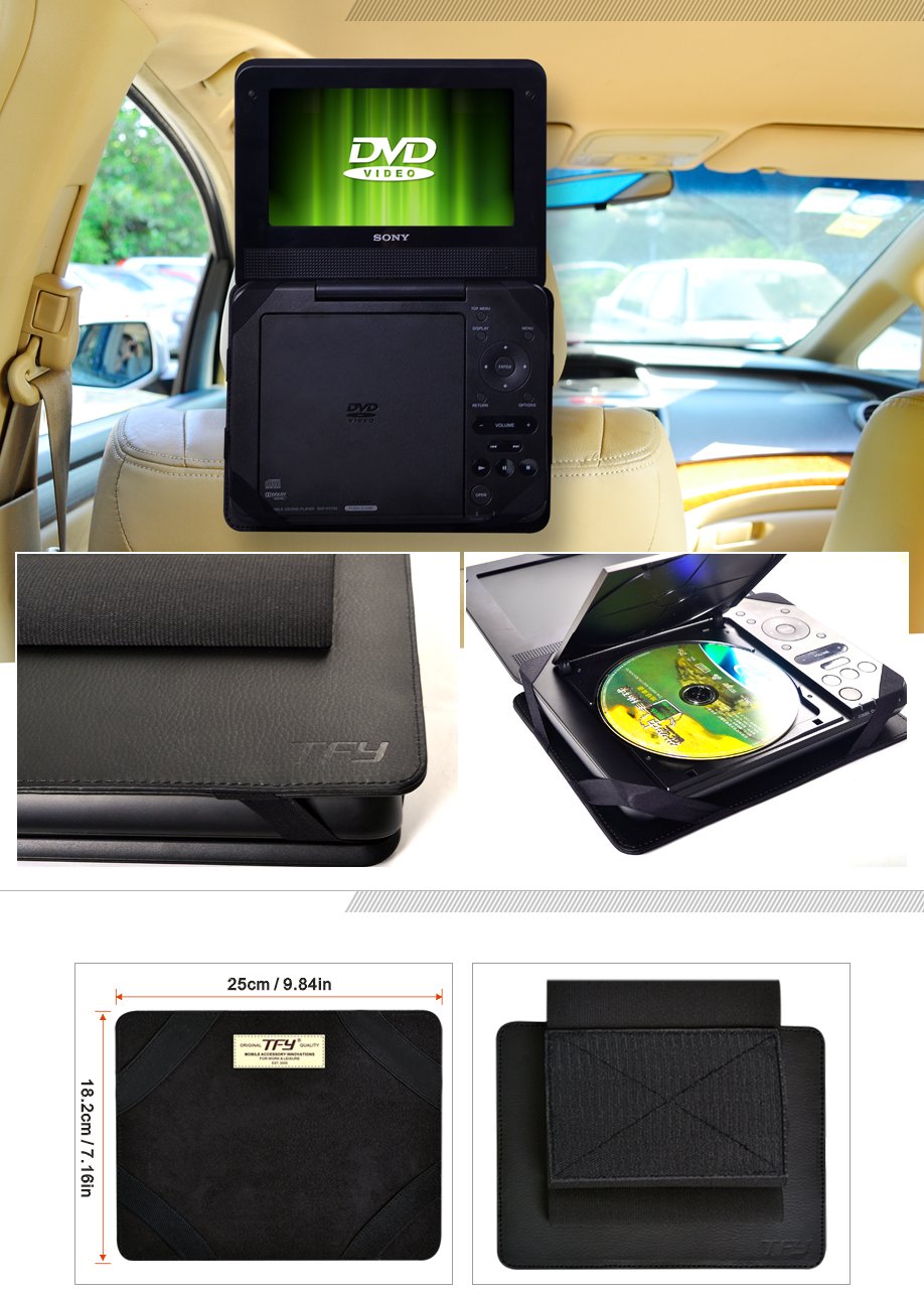 Tfy Car Headrest Mount Compatiable With Portable Dvd Player 9 Inch