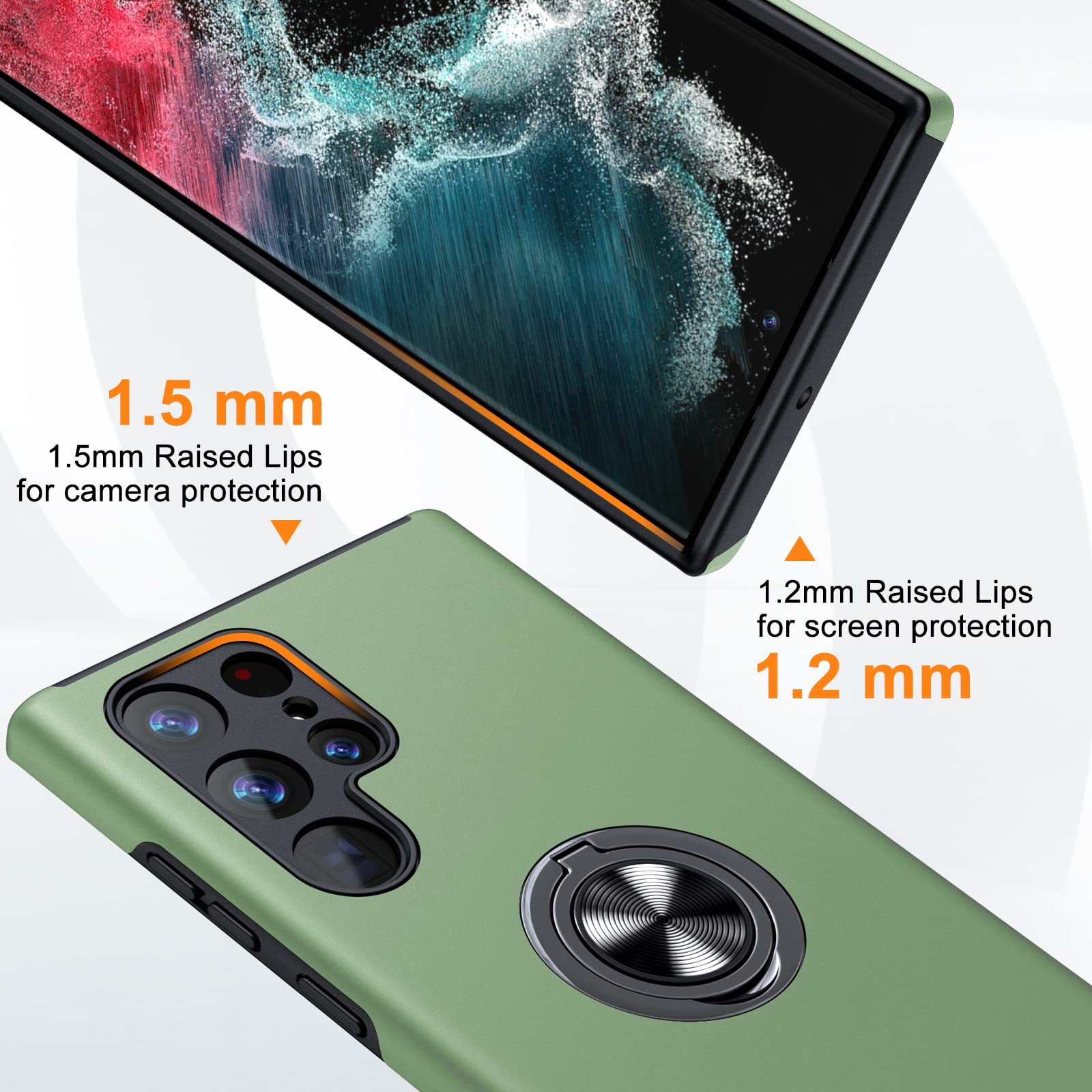 Jame For Samsung Galaxy S22 Ultra Case?[Not For S22 Or S22 Plus], Slim Soft Bumper Protective Case For Samsung S22 Ultra, With I