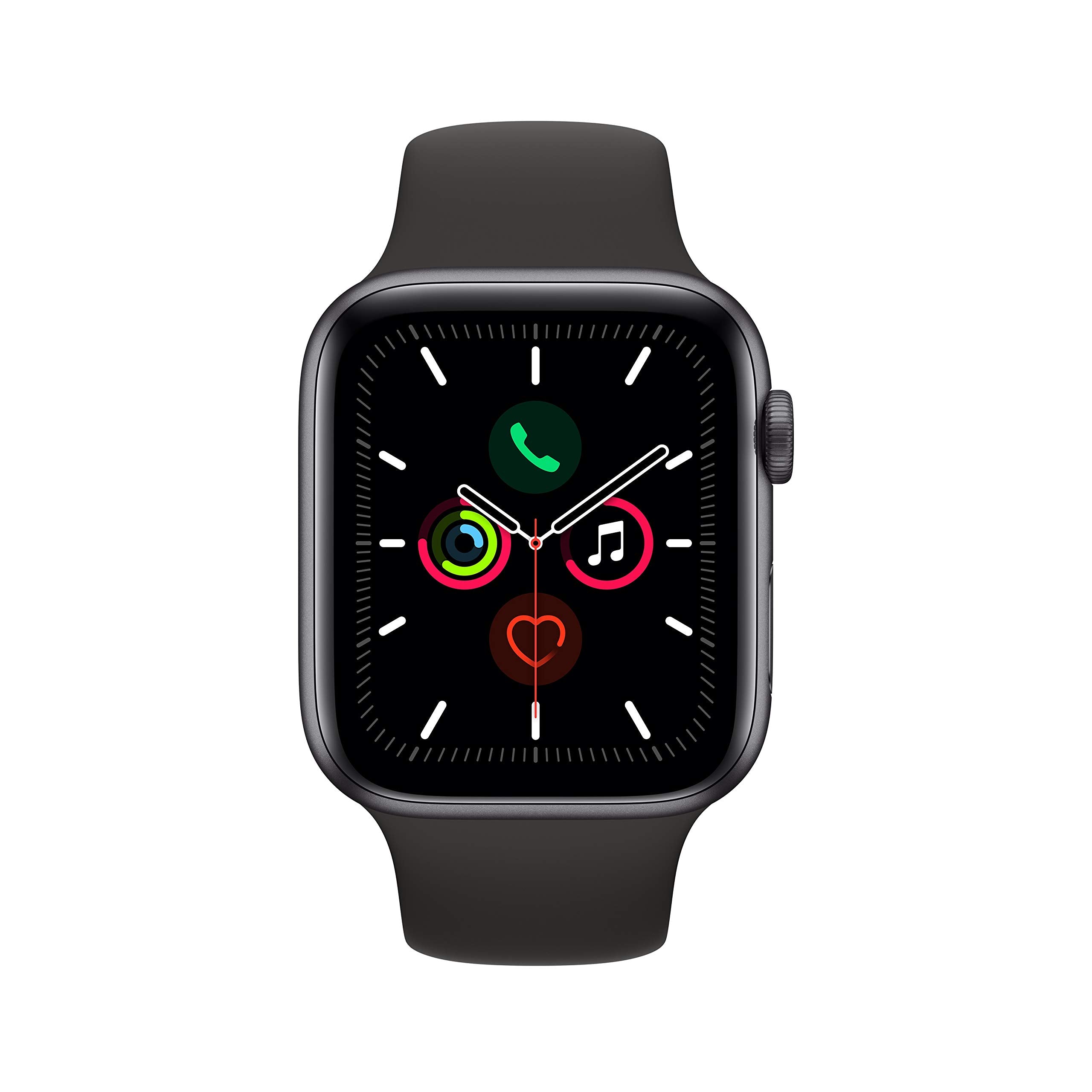 Apple Watch Series 5 (Gps, 44Mm) - Space Gray Aluminum Case With Black Sport Band