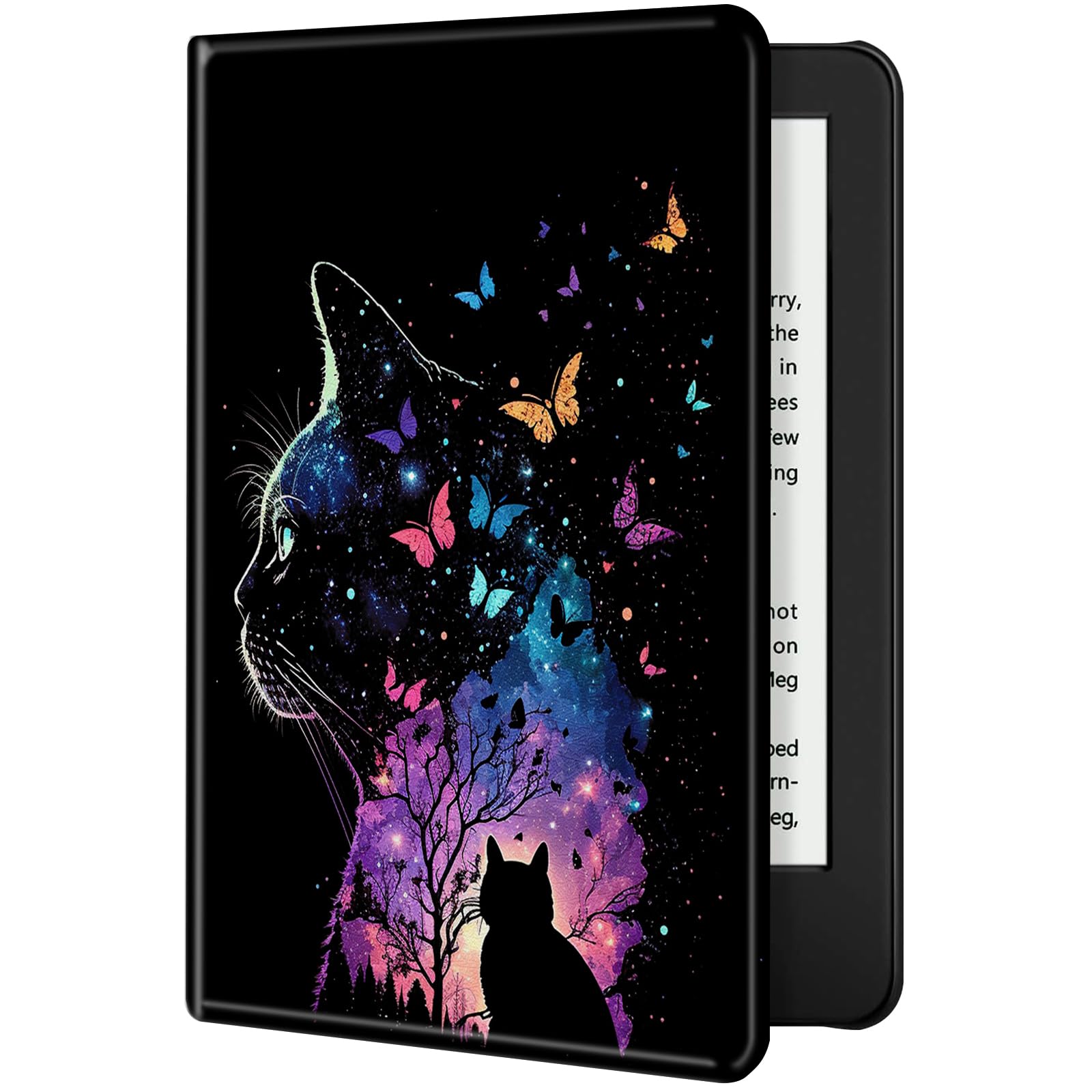 Case For Kindle Paperwhite 11Th Generation 6.8'' 2021 Pu Leather Smart Stand Cover With Auto Wake Sleep, Soft Tpu Back Cover For