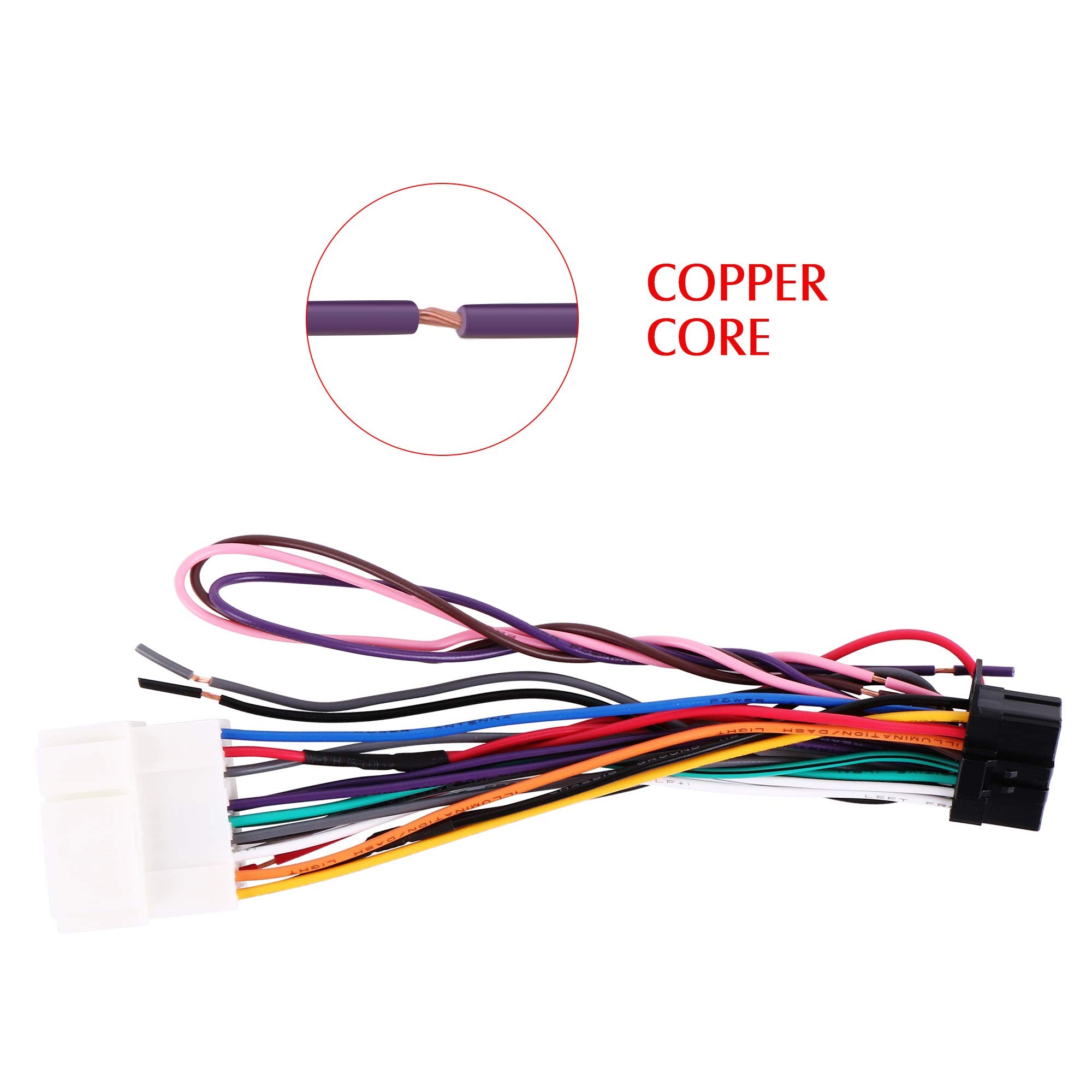 Rdbs Car Wire Harness Kit To Install An Aftermarket Stereo Receiver Fit For 1998 2011 Hon.Da And Acura Vehicles